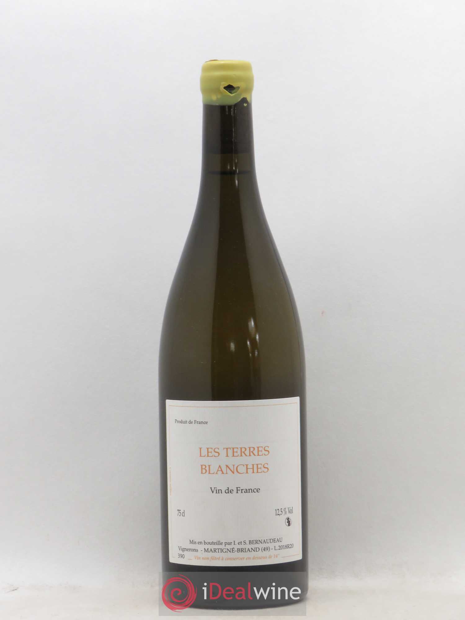 Vin de France Les Terres Blanches Stéphane Bernaudeau 2018 - Lot de 1 bouteille - 0