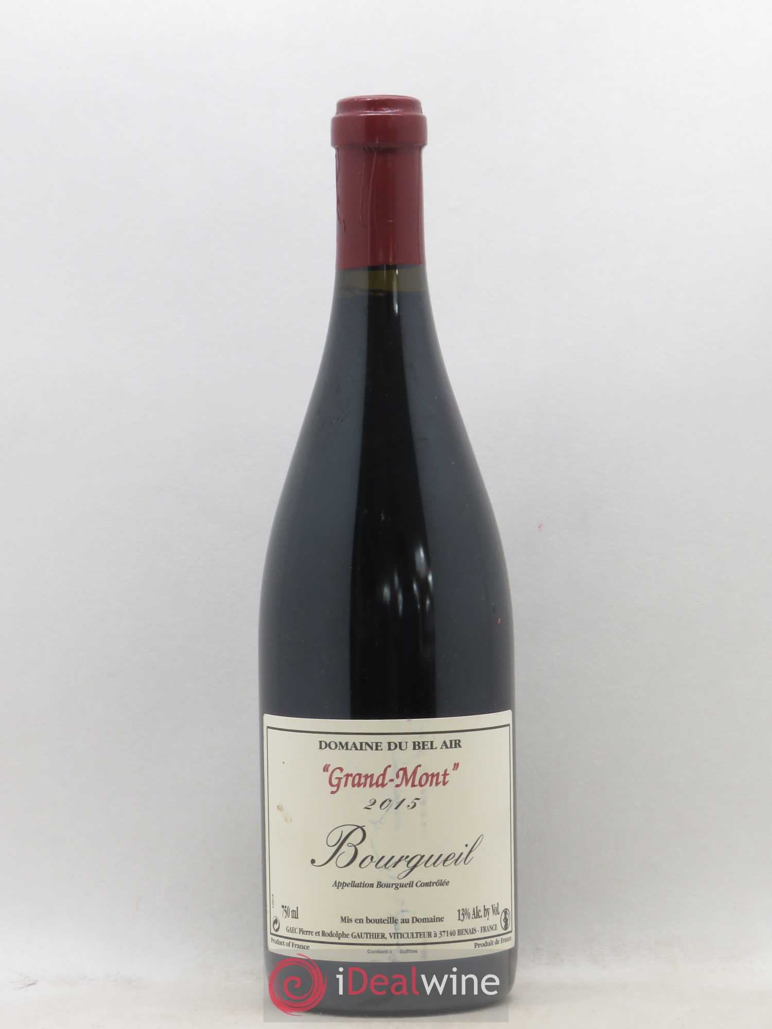 Bourgueil Grand Mont Domaine du Bel Air 2015 - Lot de 1 bouteille - 0