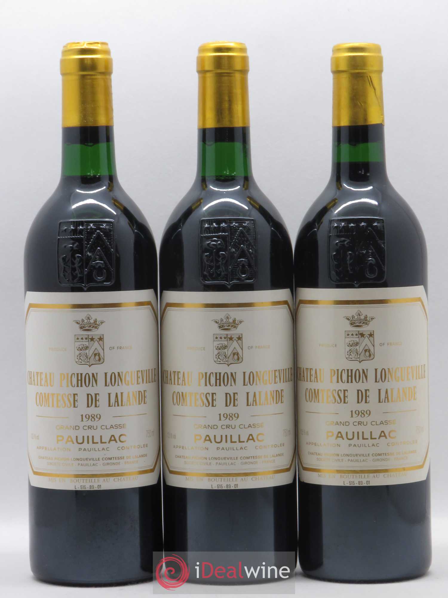 Pichon Longueville Baron 2ème Grand Cru Classé 1989 - Lotto di 12 bottiglie - 5