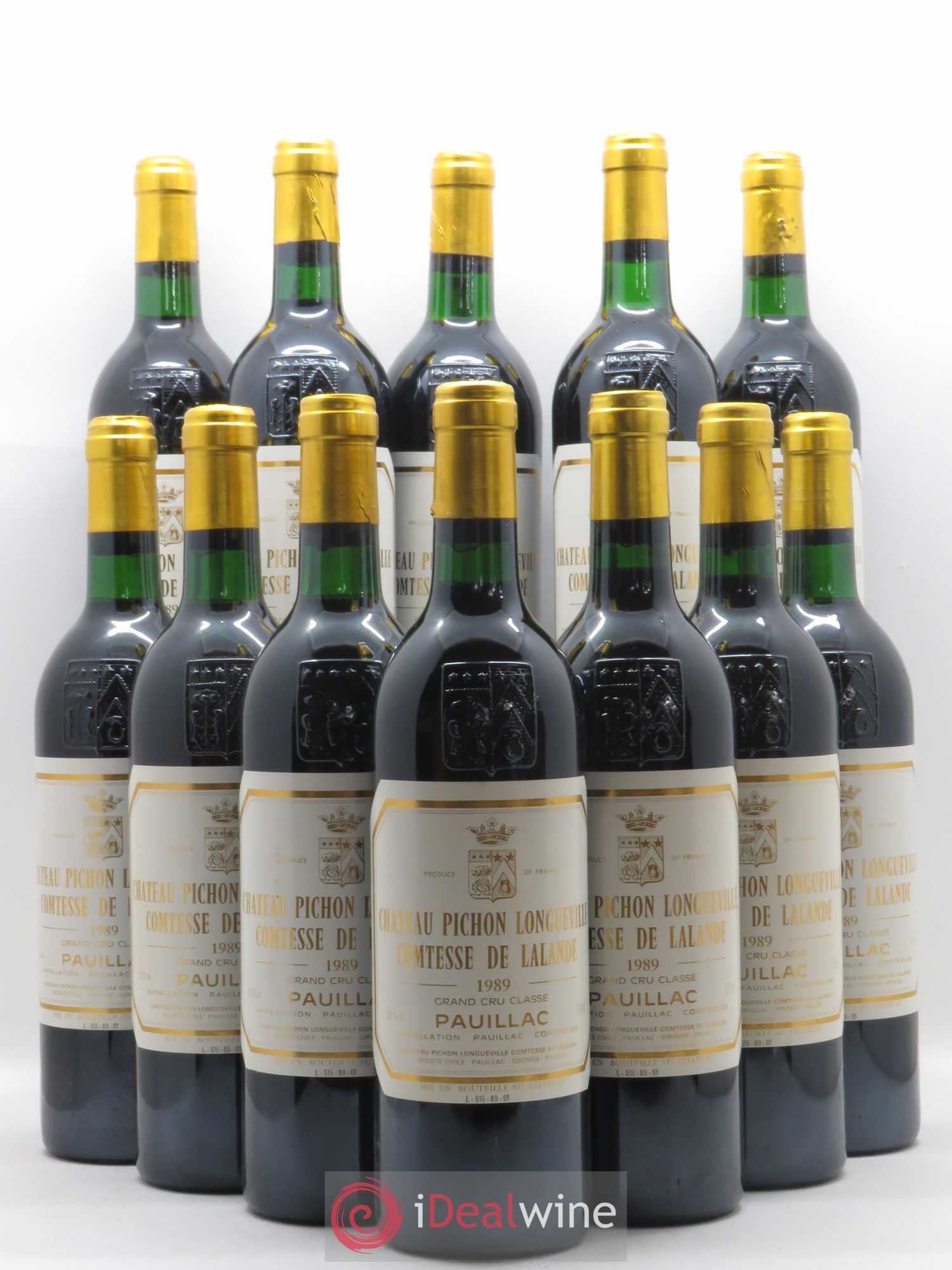 Pichon Longueville Baron 2ème Grand Cru Classé 1989 - Lotto di 12 bottiglie - 0
