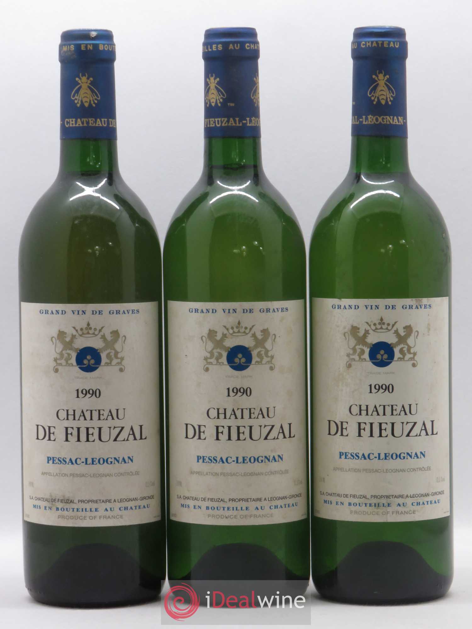 Château de Fieuzal 1990 - Lot de 3 bouteilles - 0