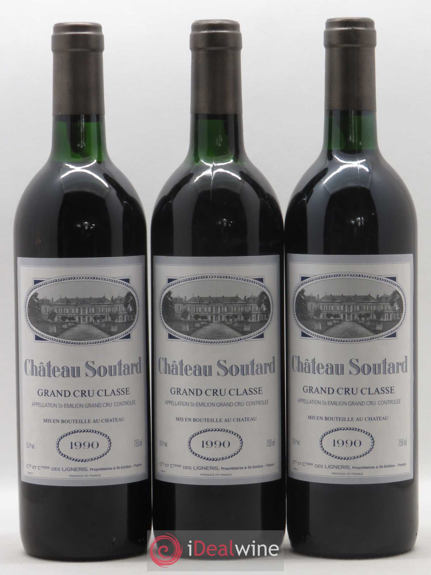 Château Soutard Grand Cru Classé 1990 - Lot de 12 bouteilles - 2