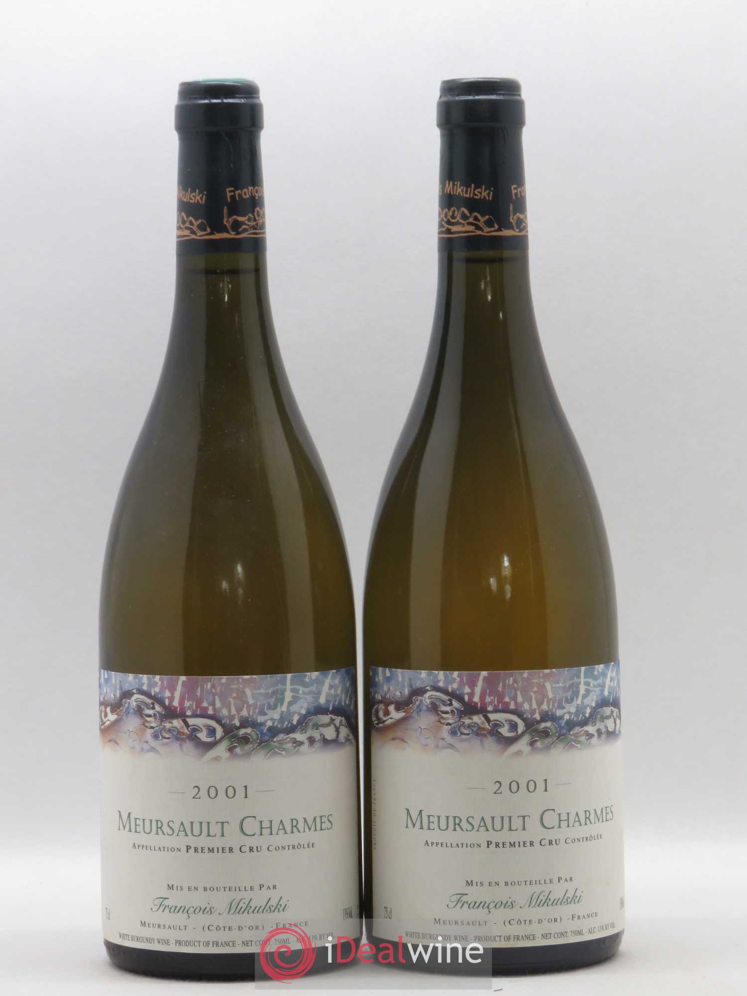 Meursault 1er Cru Charmes François Mikulski 2001 - Posten von 2 Flaschen - 0