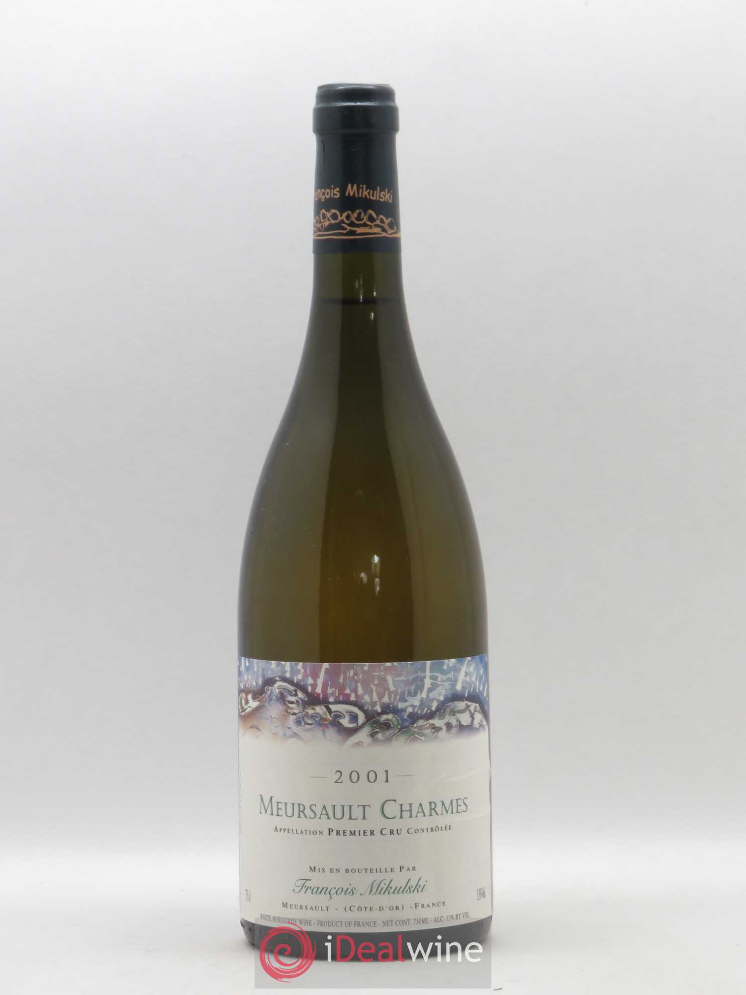 Meursault 1er Cru Charmes François Mikulski 2001 - Lot de 1 bouteille - 0