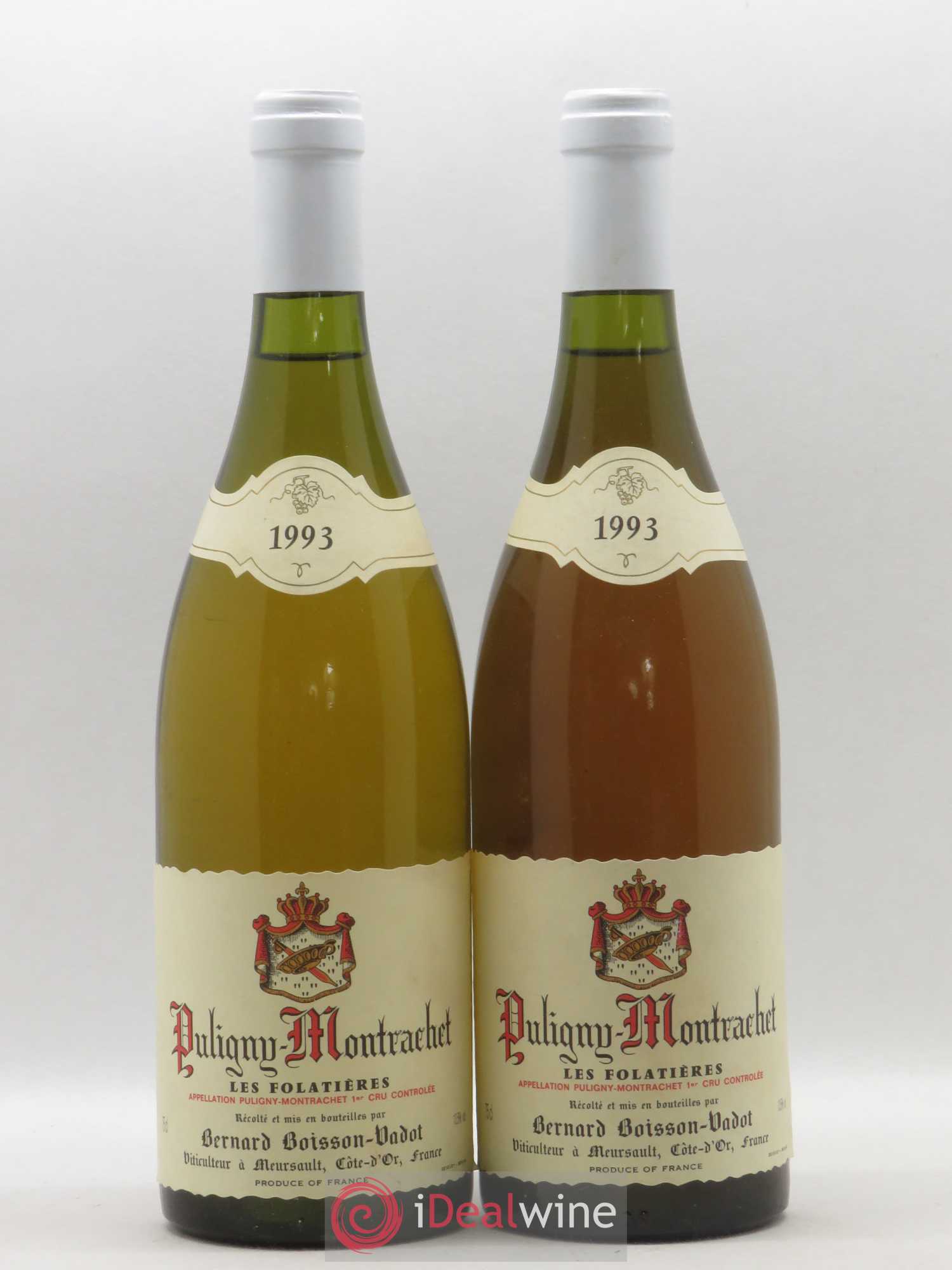 Puligny-Montrachet 1er Cru Les Folatières Boisson-Vadot (Domaine) 1993 - Lot de 2 bouteilles - 0