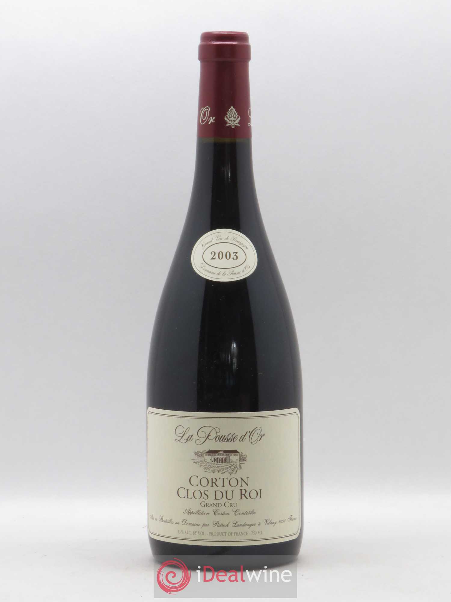 Corton Grand Cru Clos du Roi La Pousse d'Or (Domaine de) 2003 - Lot de 1 bouteille - 0