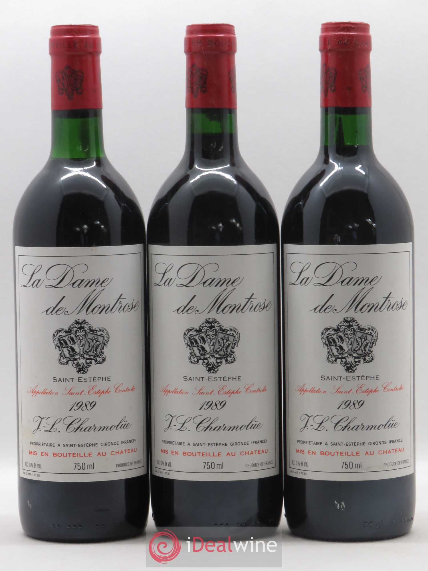 La Dame de Montrose Second Vin 1989 - Lot de 12 bouteilles - 1