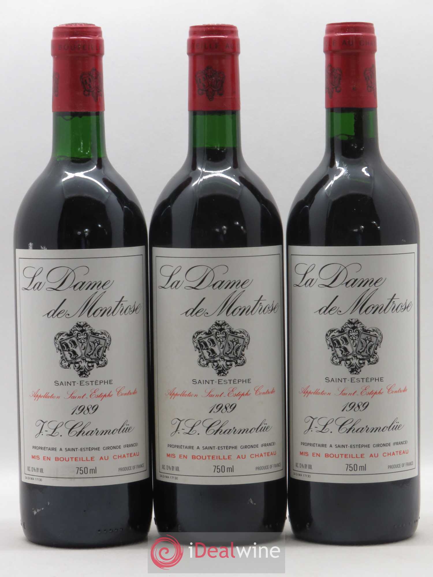 La Dame de Montrose Second Vin 1989 - Lot de 12 bouteilles - 2