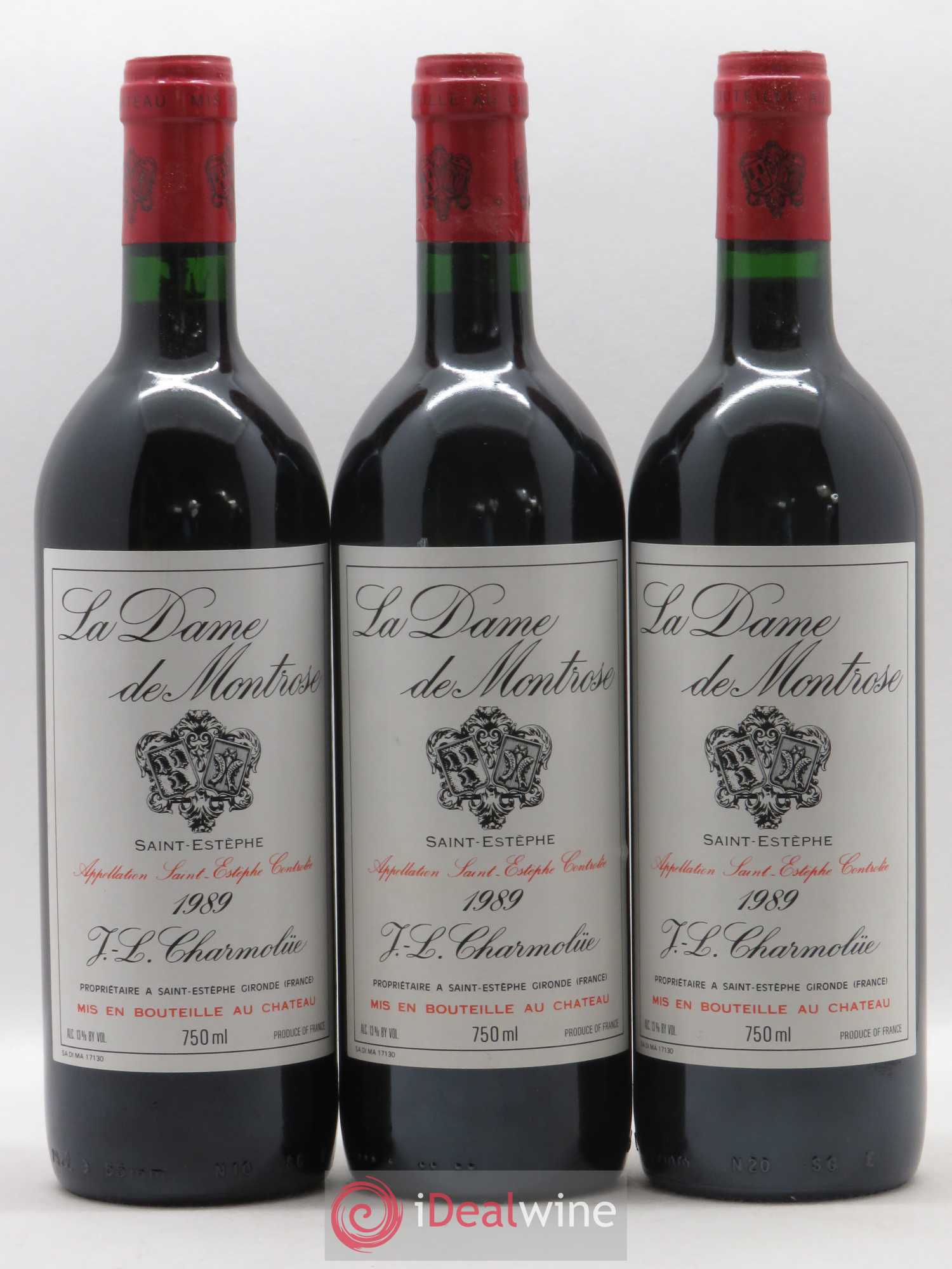 La Dame de Montrose Second Vin 1989 - Lot de 12 bouteilles - 3