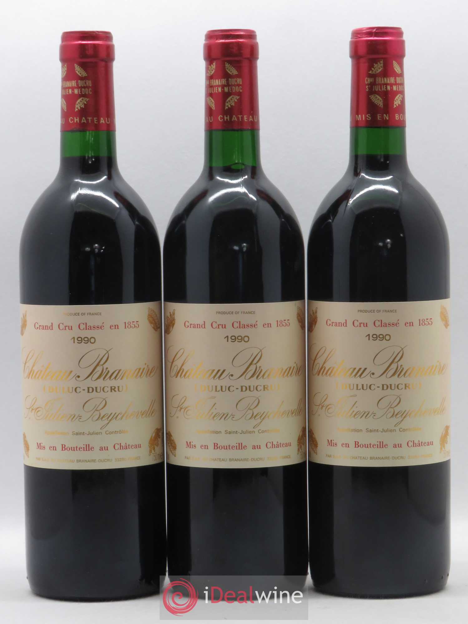 Château Branaire Ducru 4ème Grand Cru Classé 1990 - Lot de 12 bouteilles - 2