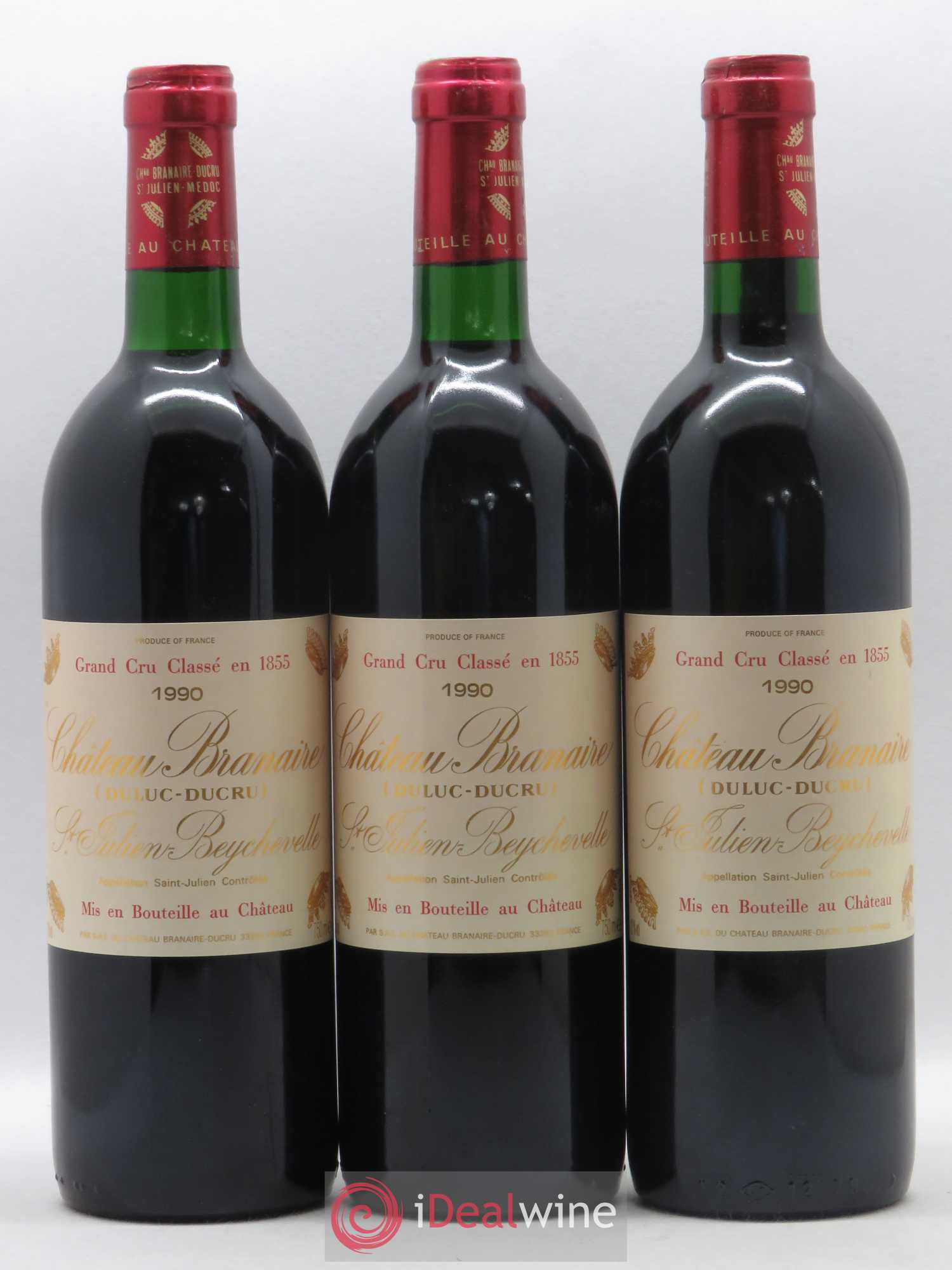 Château Branaire Ducru 4ème Grand Cru Classé 1990 - Lot de 12 bouteilles - 3