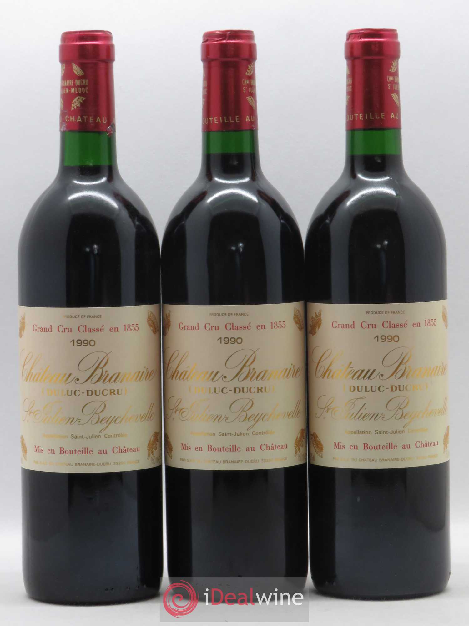 Château Branaire Ducru 4ème Grand Cru Classé 1990 - Lot de 12 bouteilles - 4