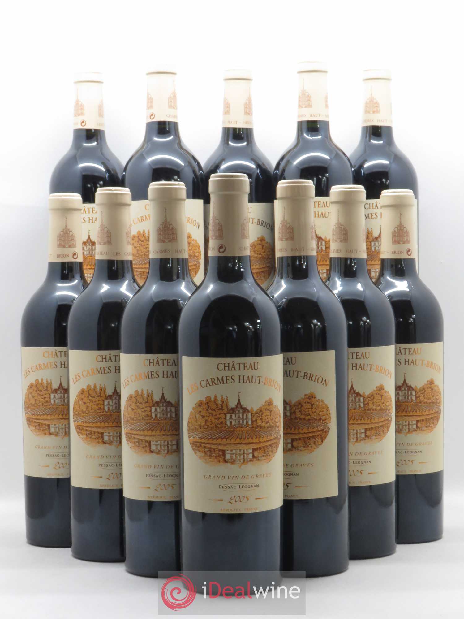 Château Les Carmes Haut-Brion 2005 - Lot de 12 bouteilles - 0