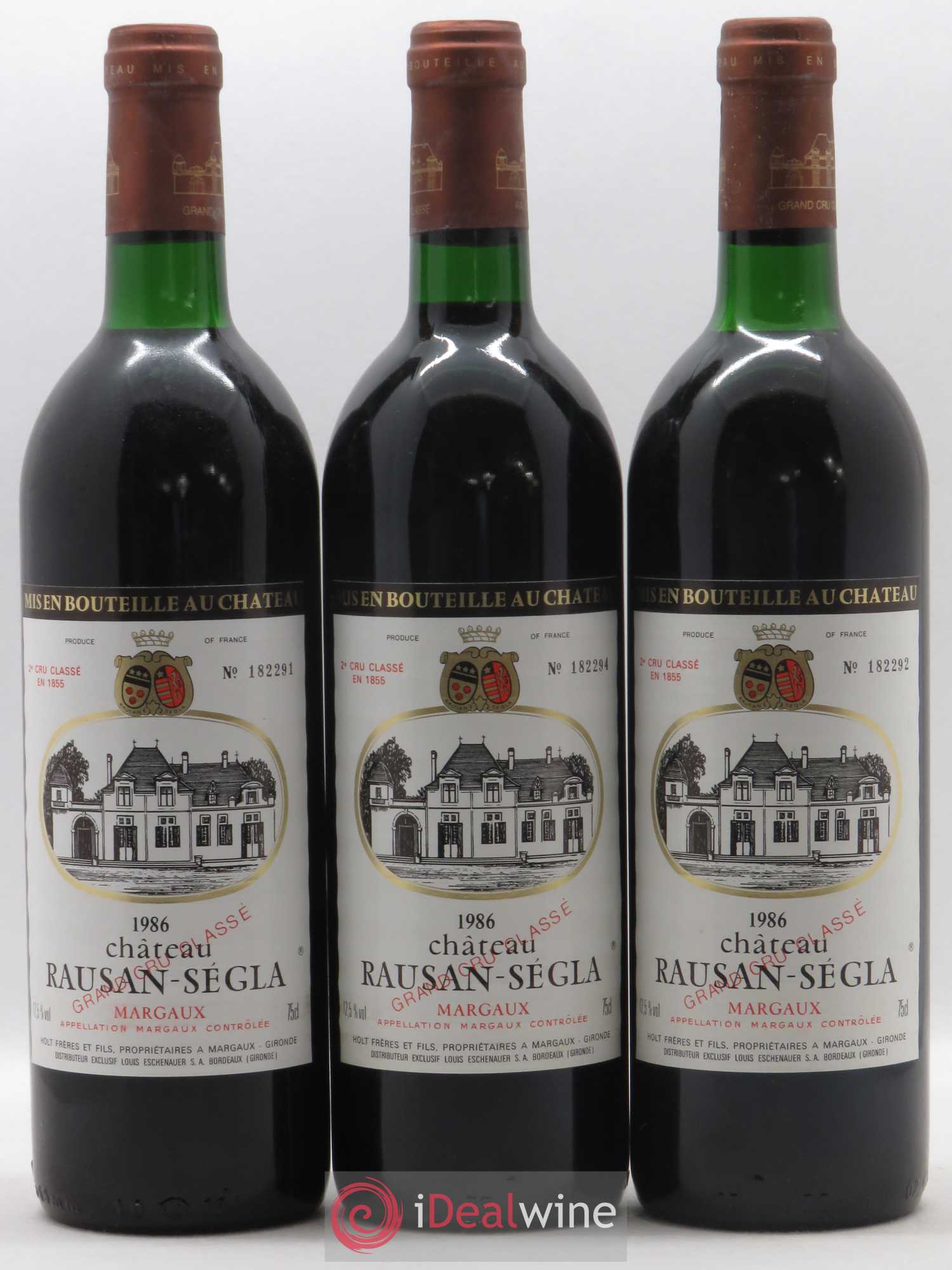 Château Rauzan Ségla Grand Cru Classé 1986 - Posten von 12 Flaschen - 2