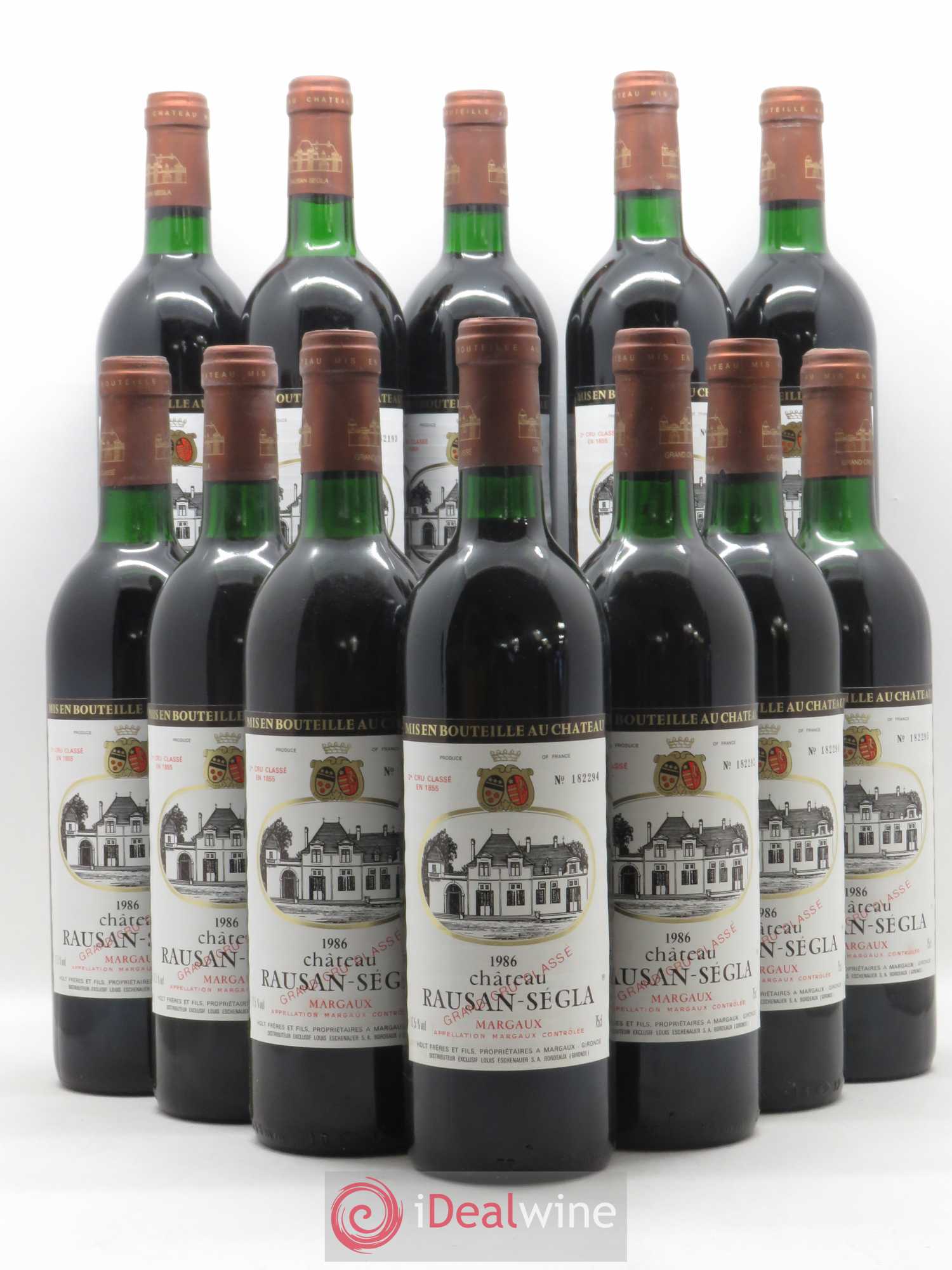 Château Rauzan Ségla Grand Cru Classé 1986 - Posten von 12 Flaschen - 0