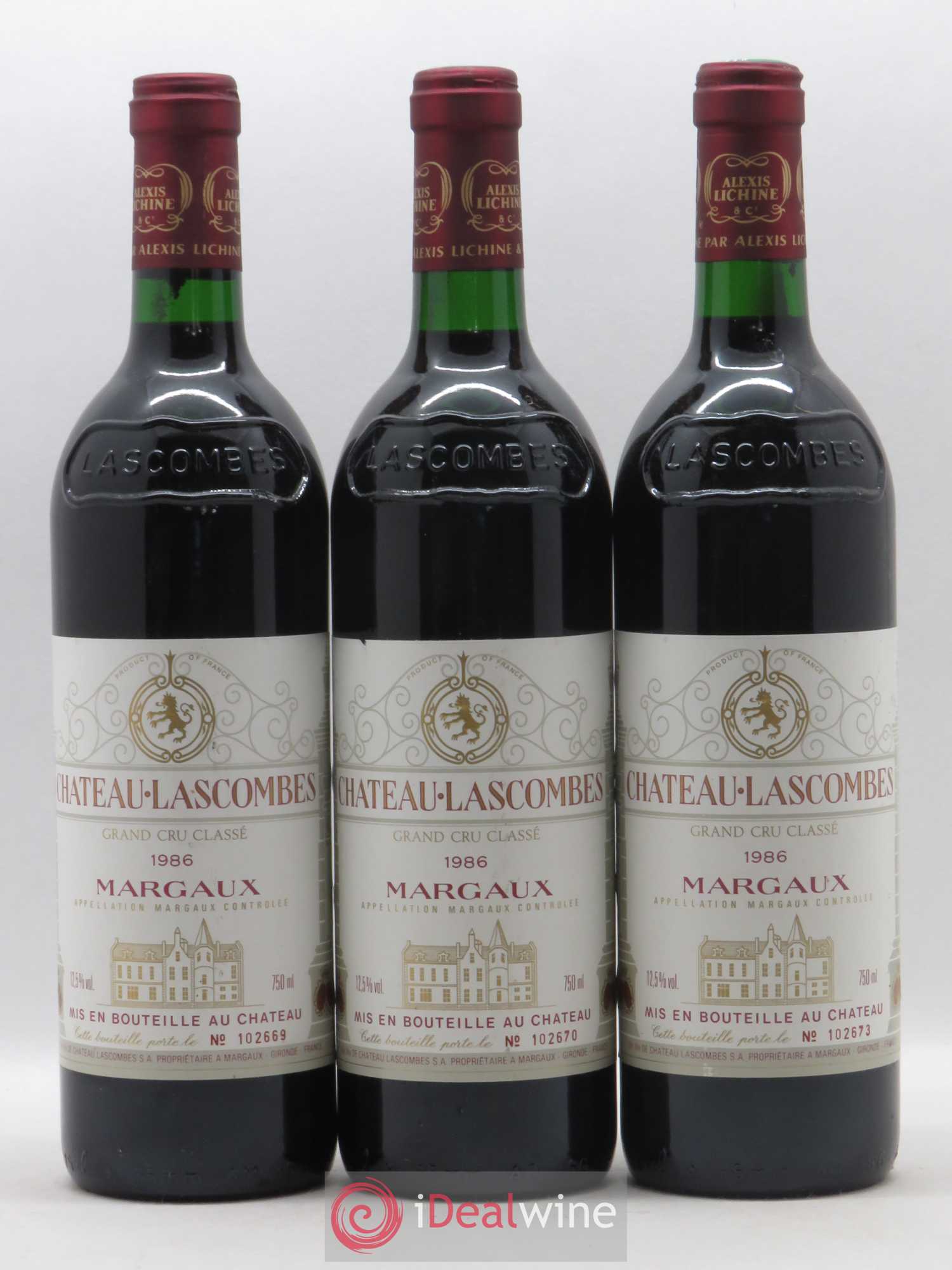 Château Lascombes 2ème Grand Cru Classé 1986 - Lot de 6 bouteilles - 2