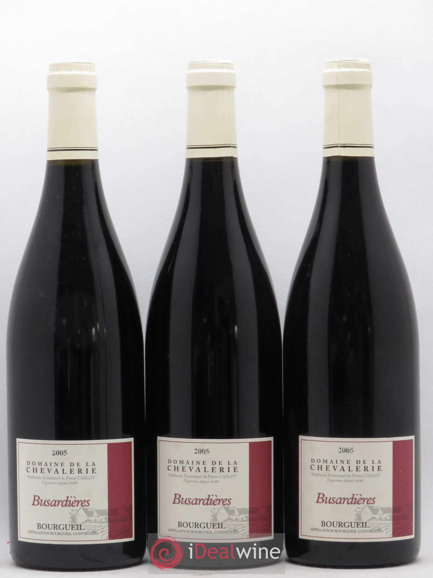Bourgueil Busardières Domaine de la Chevalerie 2005 - Lot de 3 bouteilles - 0