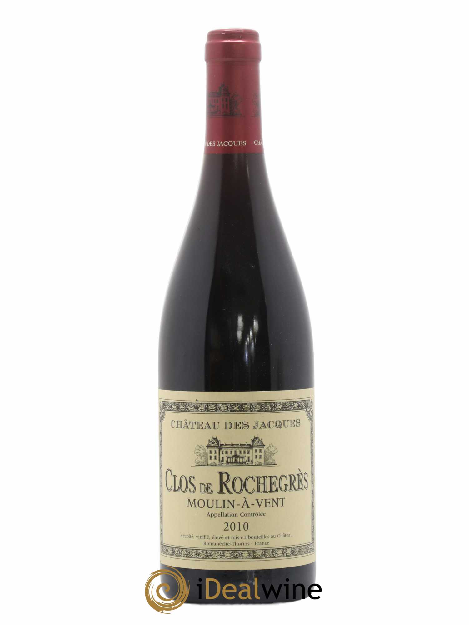 Moulin-à-Vent Clos de Rochegrès Château des Jacques 2010 - Lot de 1 bouteille - 0