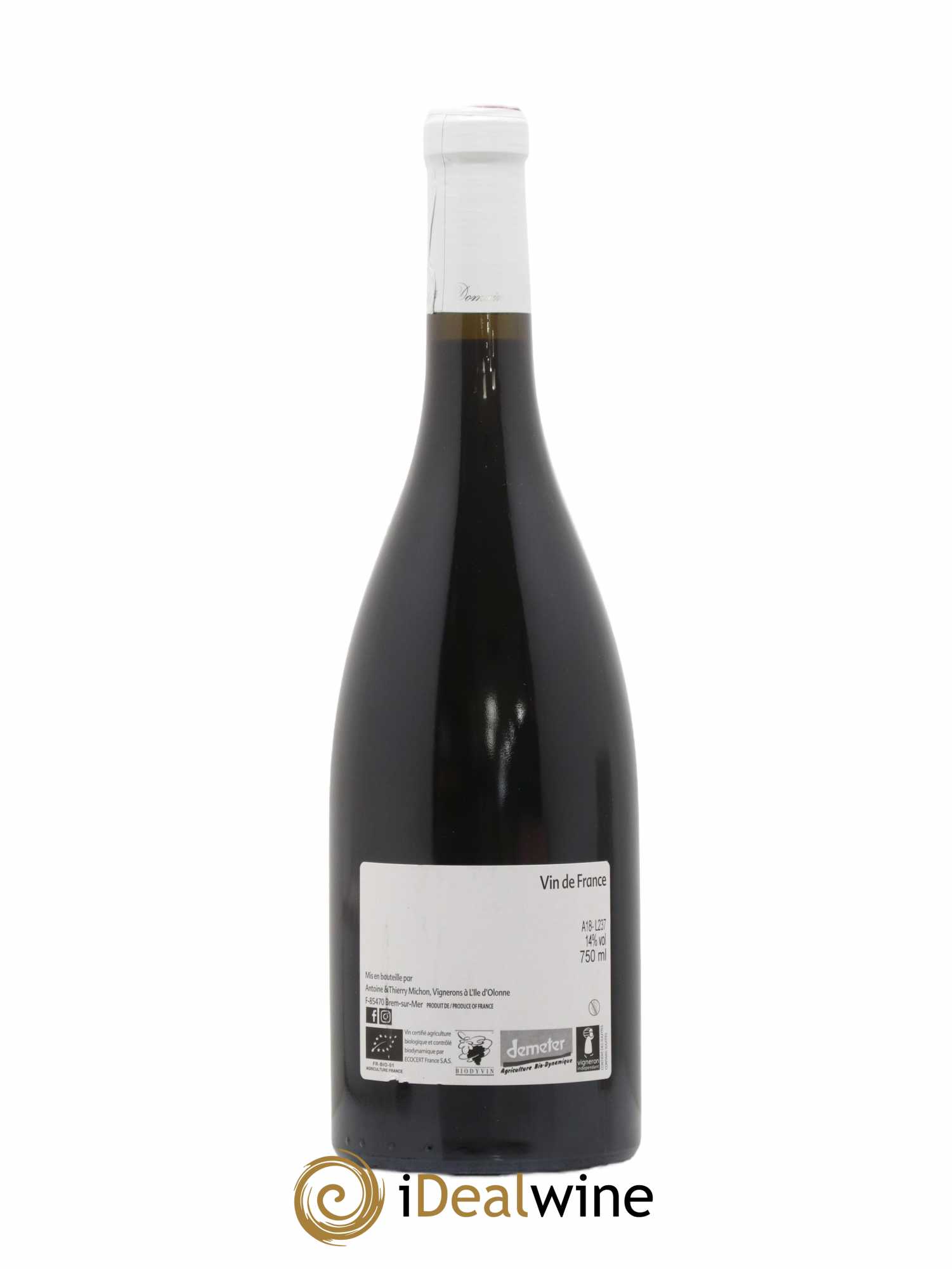 Vin de France Cuvée Jacques Domaine Thierry Michon 2018 - Lot de 1 bouteille - 1