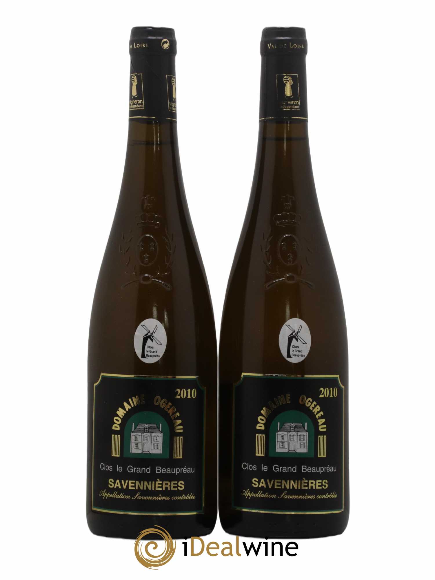Savennières Clos le Grand Beaupréau Domaine Ogereau 2010 - Lot de 2 bouteilles - 0