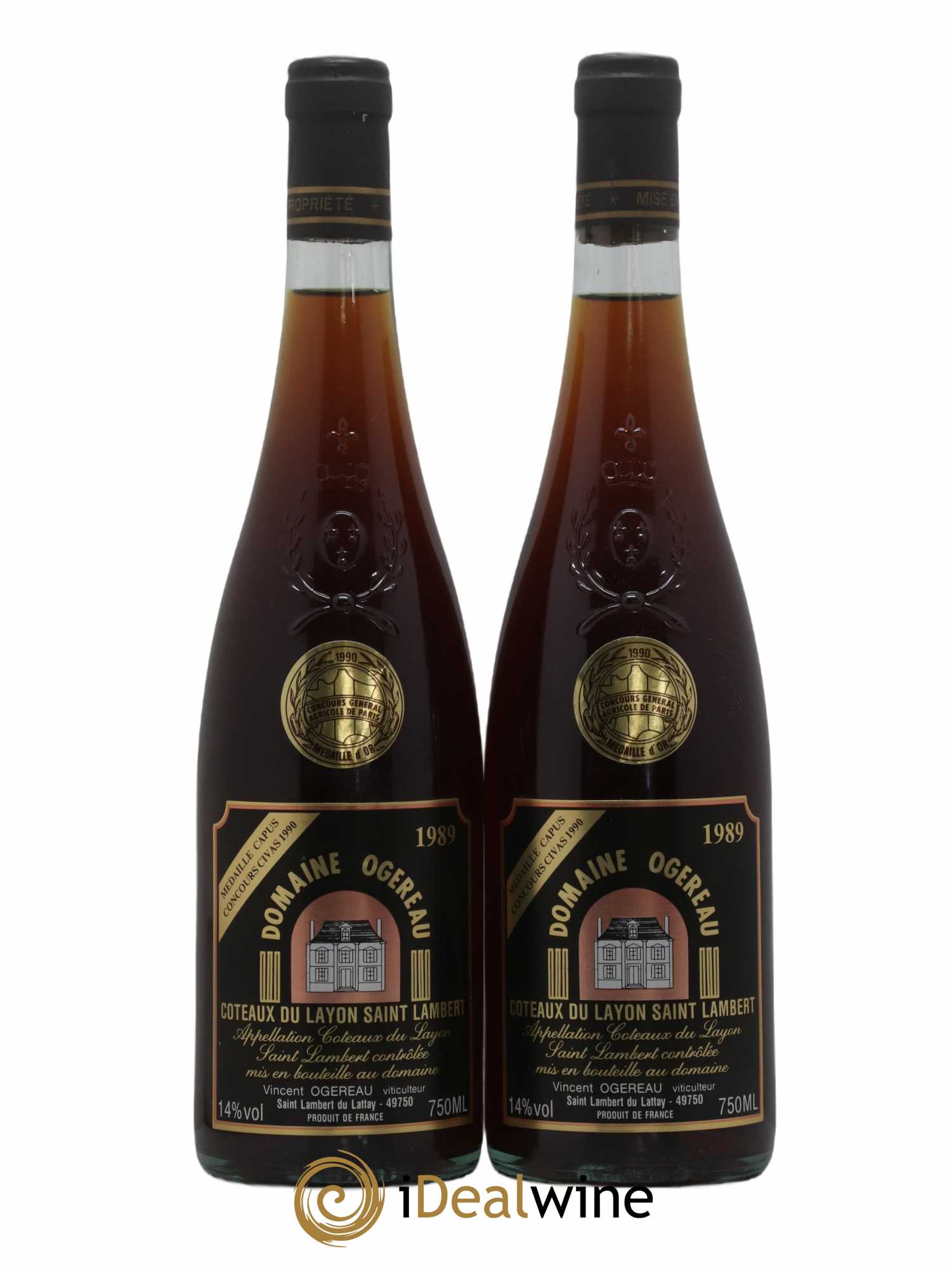 Coteaux du Layon Saint Lambert Domaine Ogereau 1989 - Lotto di 2 bottiglie - 0