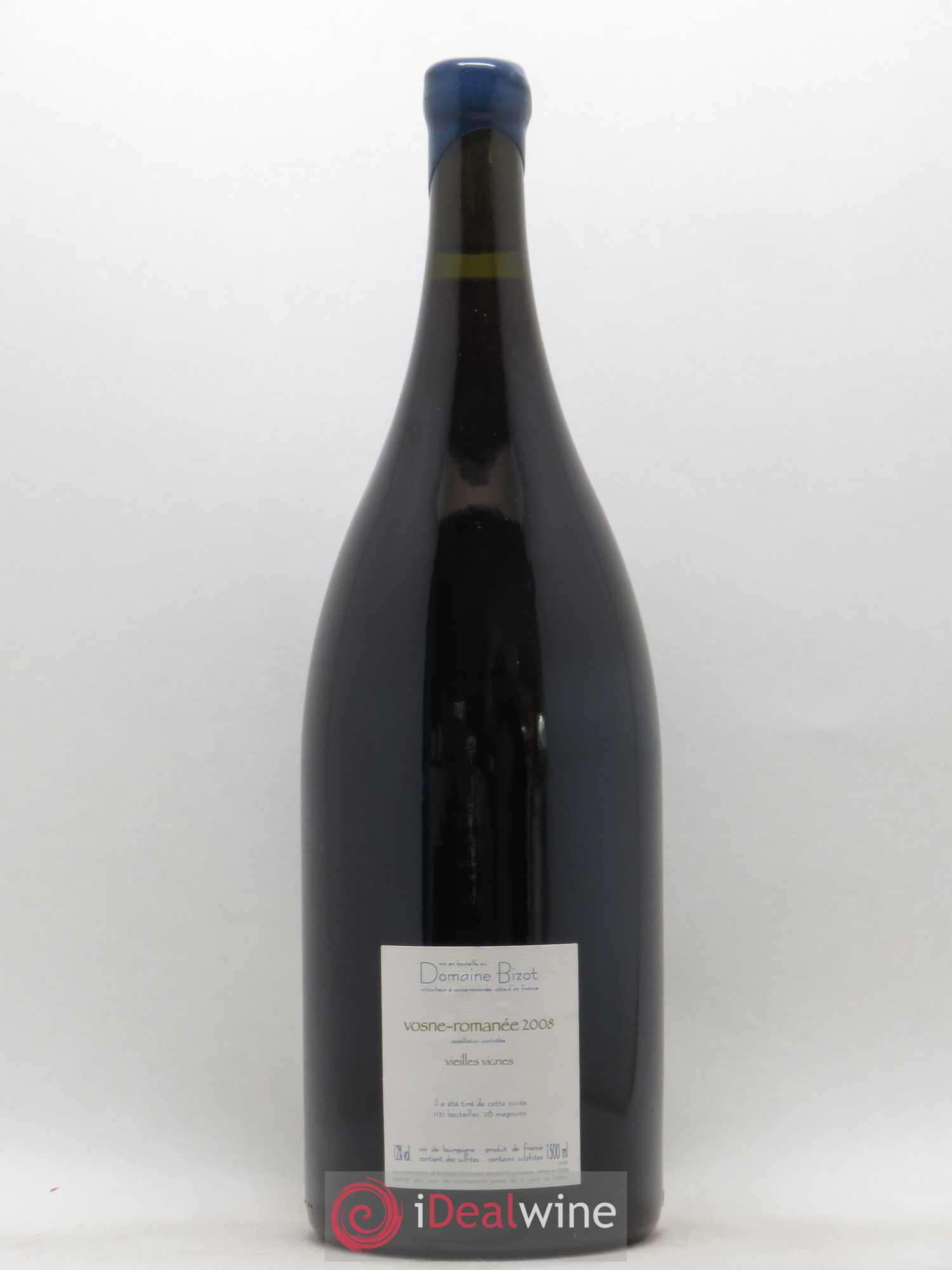 Vosne-Romanée Vieilles Vignes Bizot (Domaine) 2008 - Lotto di 1 magnum - 1