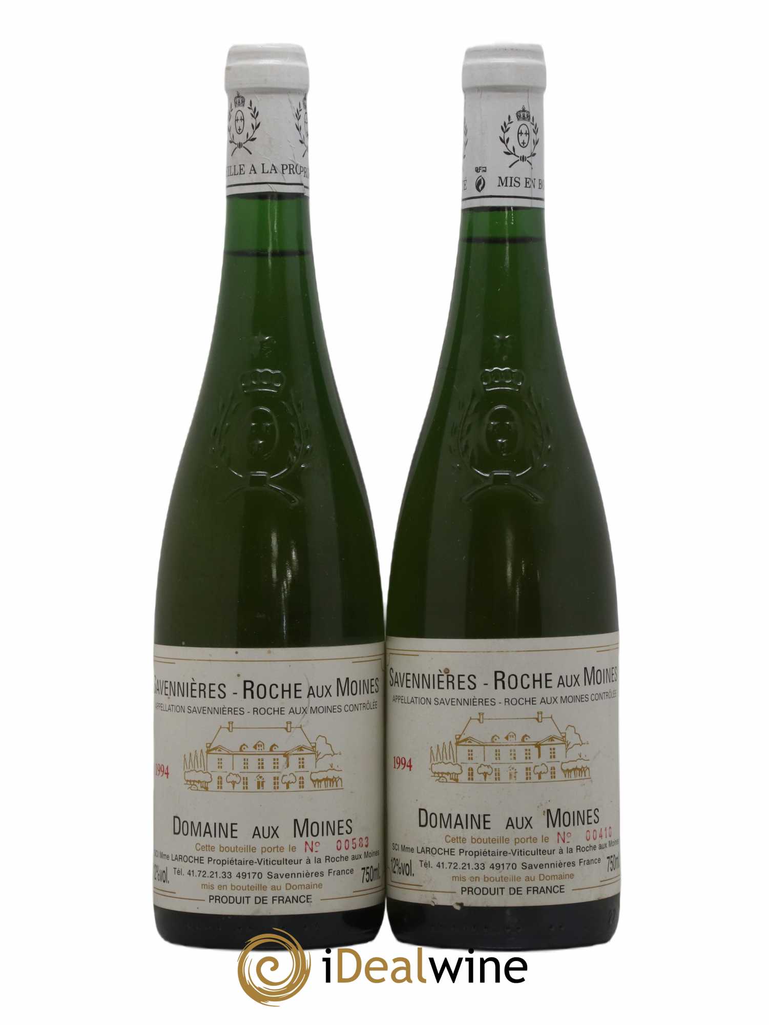 Savennières Roche aux Moines Domaine aux Moines 1994 - Lot de 2 bouteilles - 0