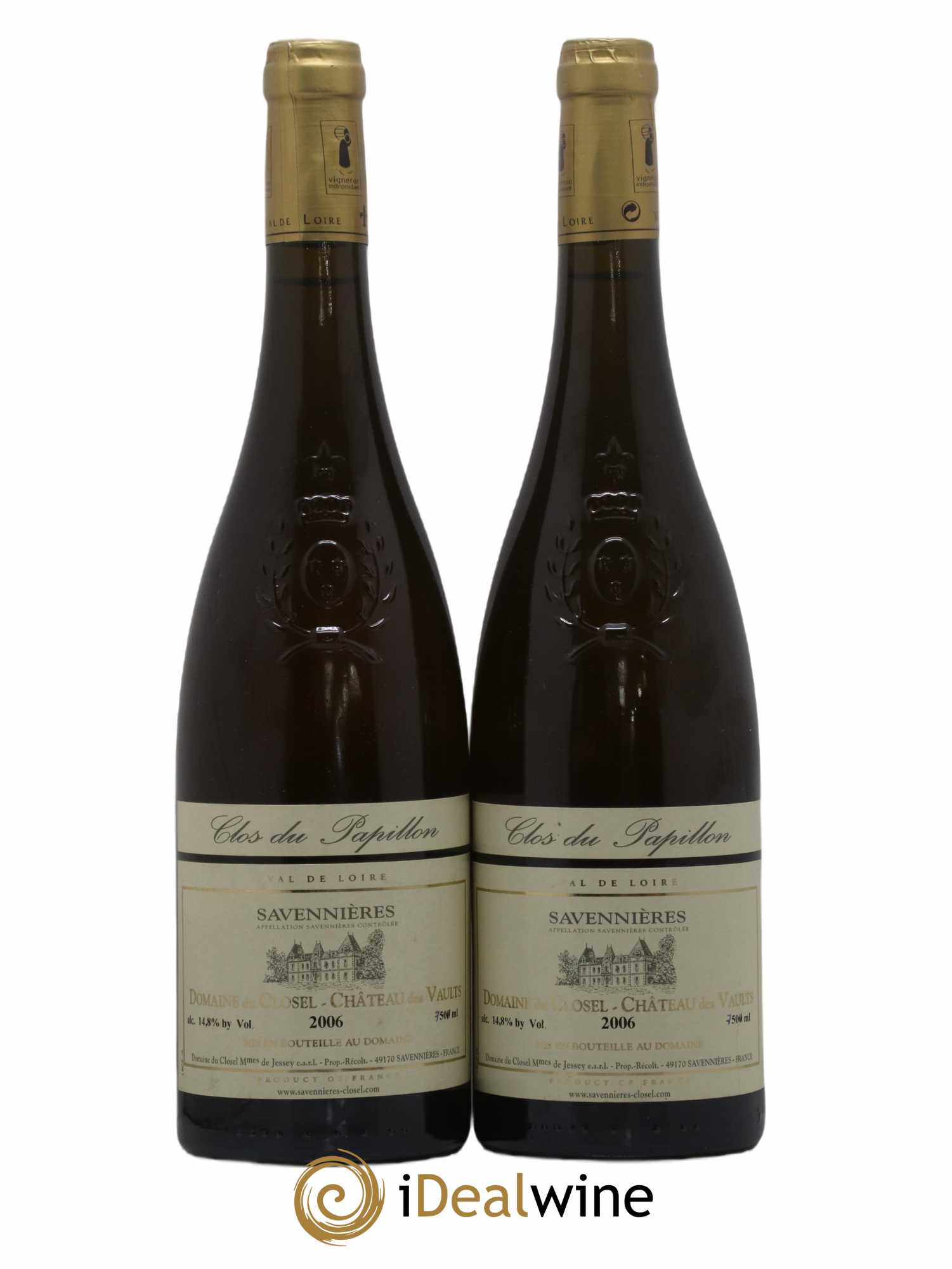 Savennières Clos du Papillon Domaine du Closel 2006 - Lot de 2 bouteilles - 0
