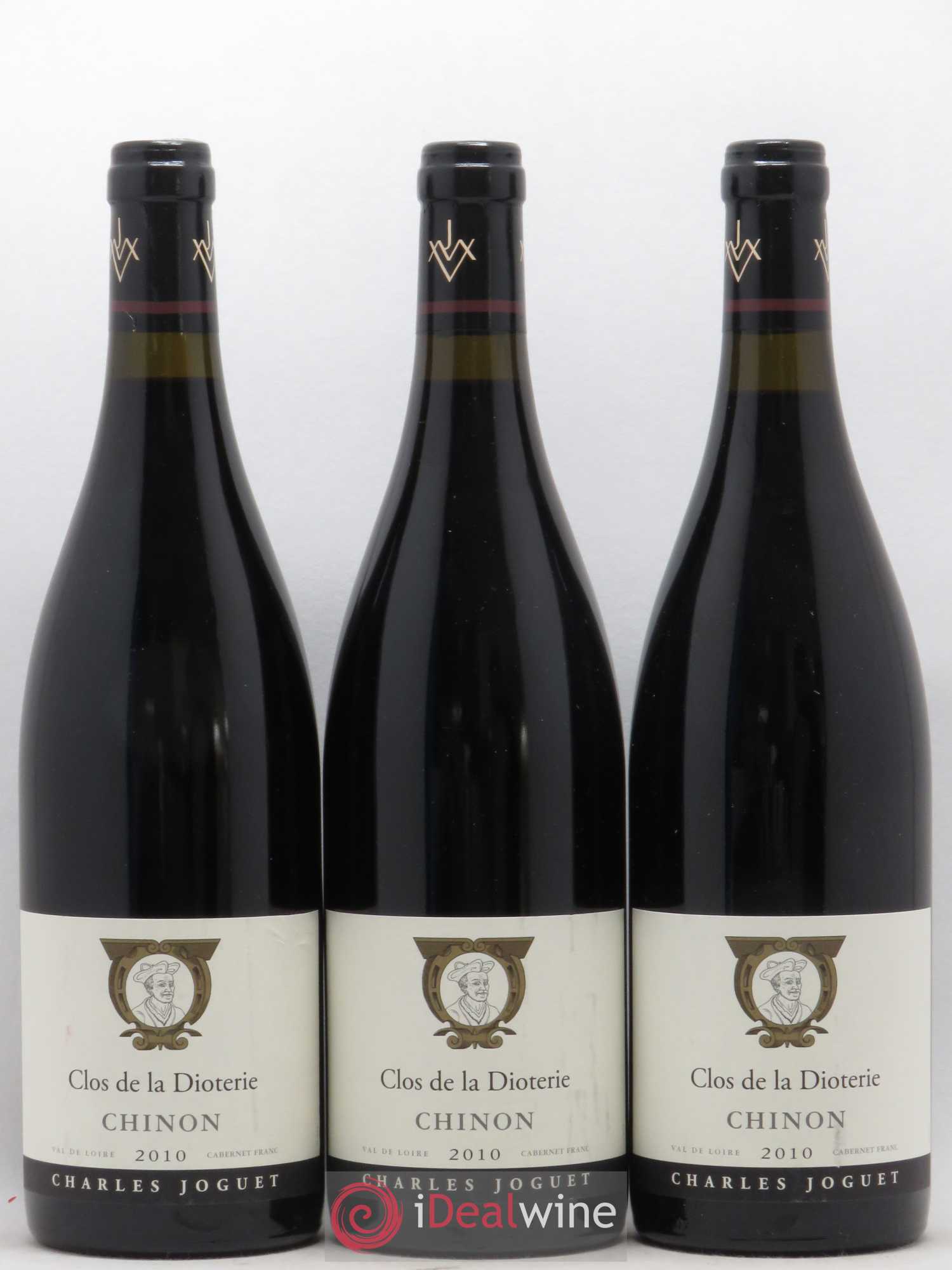 Chinon Clos de La Dioterie Charles Joguet 2010 - Lot de 3 bouteilles - 0