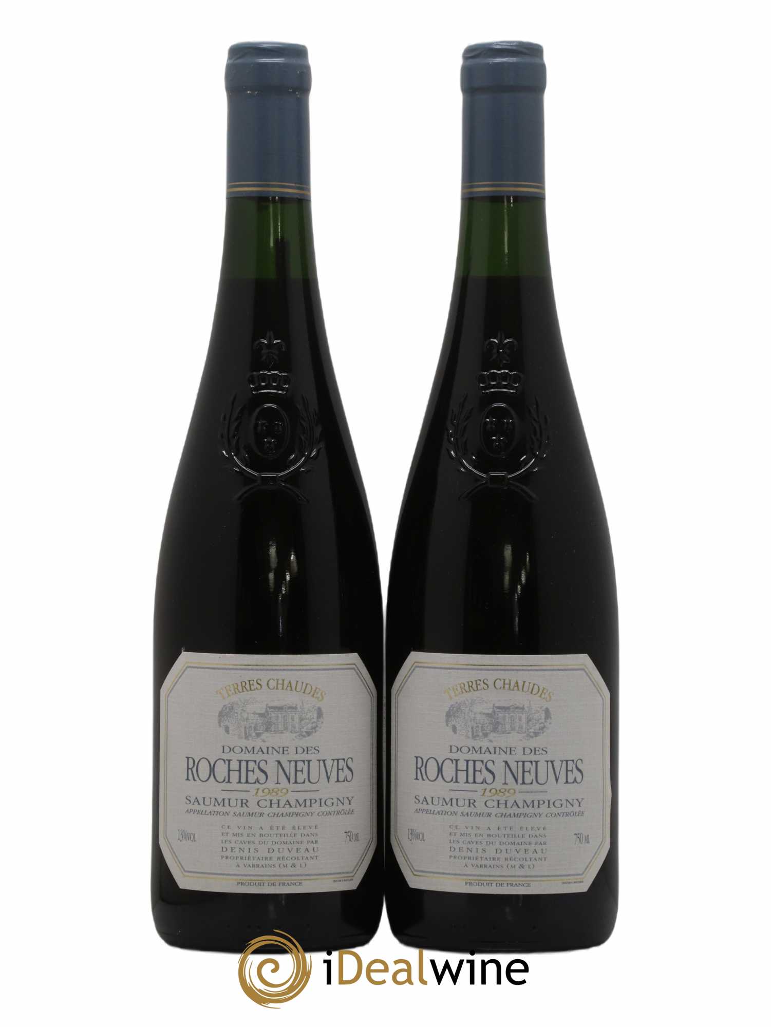 Saumur-Champigny Terres Chaudes Domaine des Roches Neuves - Thierry Germain 1989 - Lot de 2 bouteilles - 0