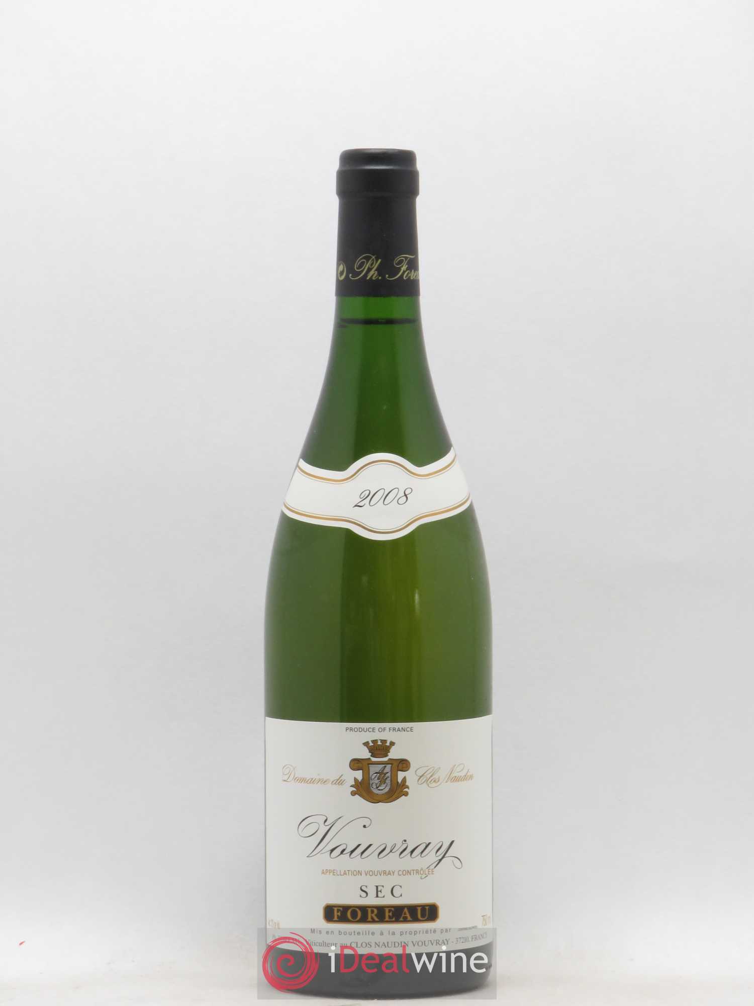 Vouvray Sec Clos Naudin - Philippe Foreau 2008 - Lot de 1 bouteille - 0