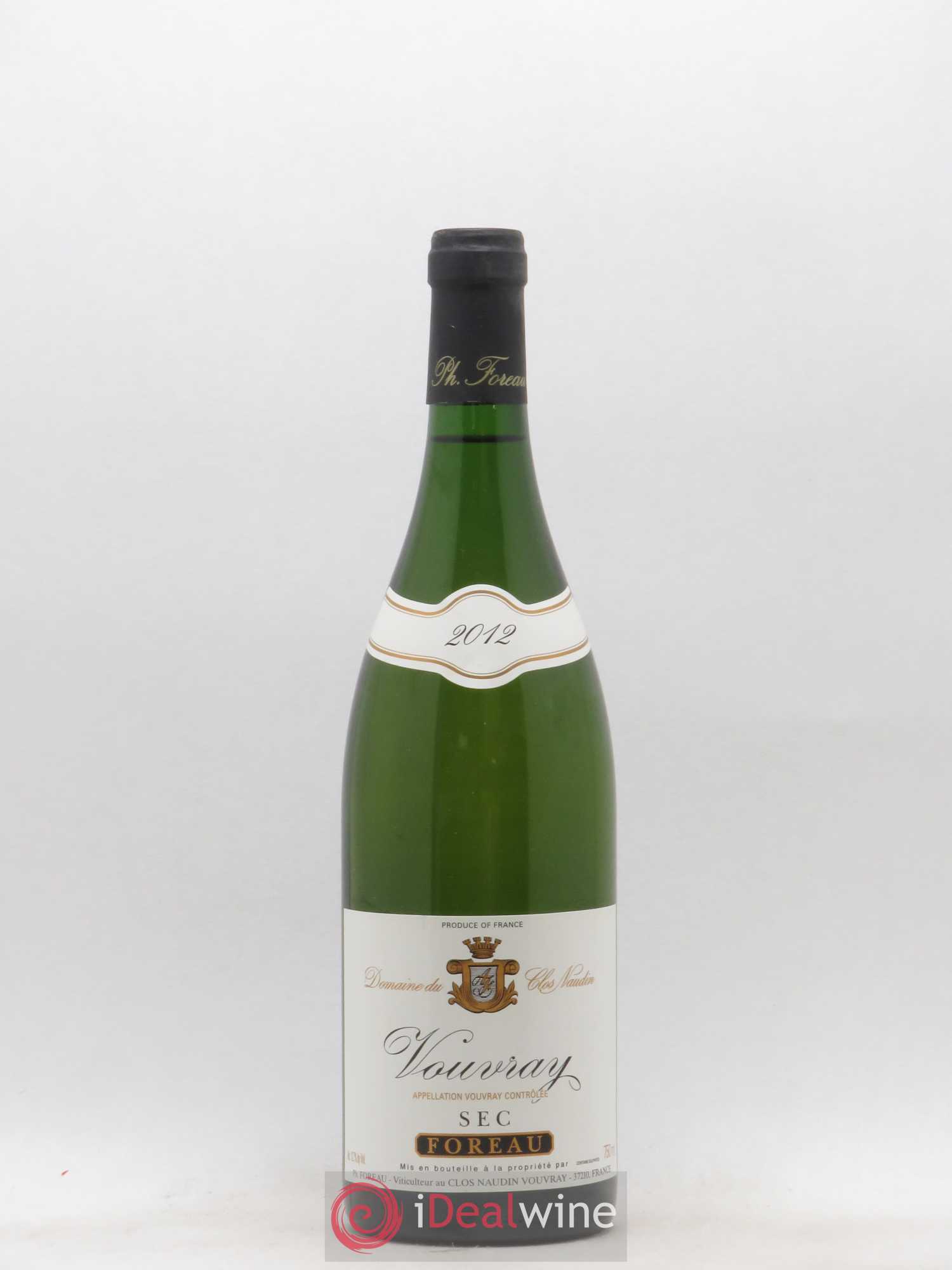 Vouvray Sec Clos Naudin - Philippe Foreau 2012 - Lot de 1 bouteille - 0