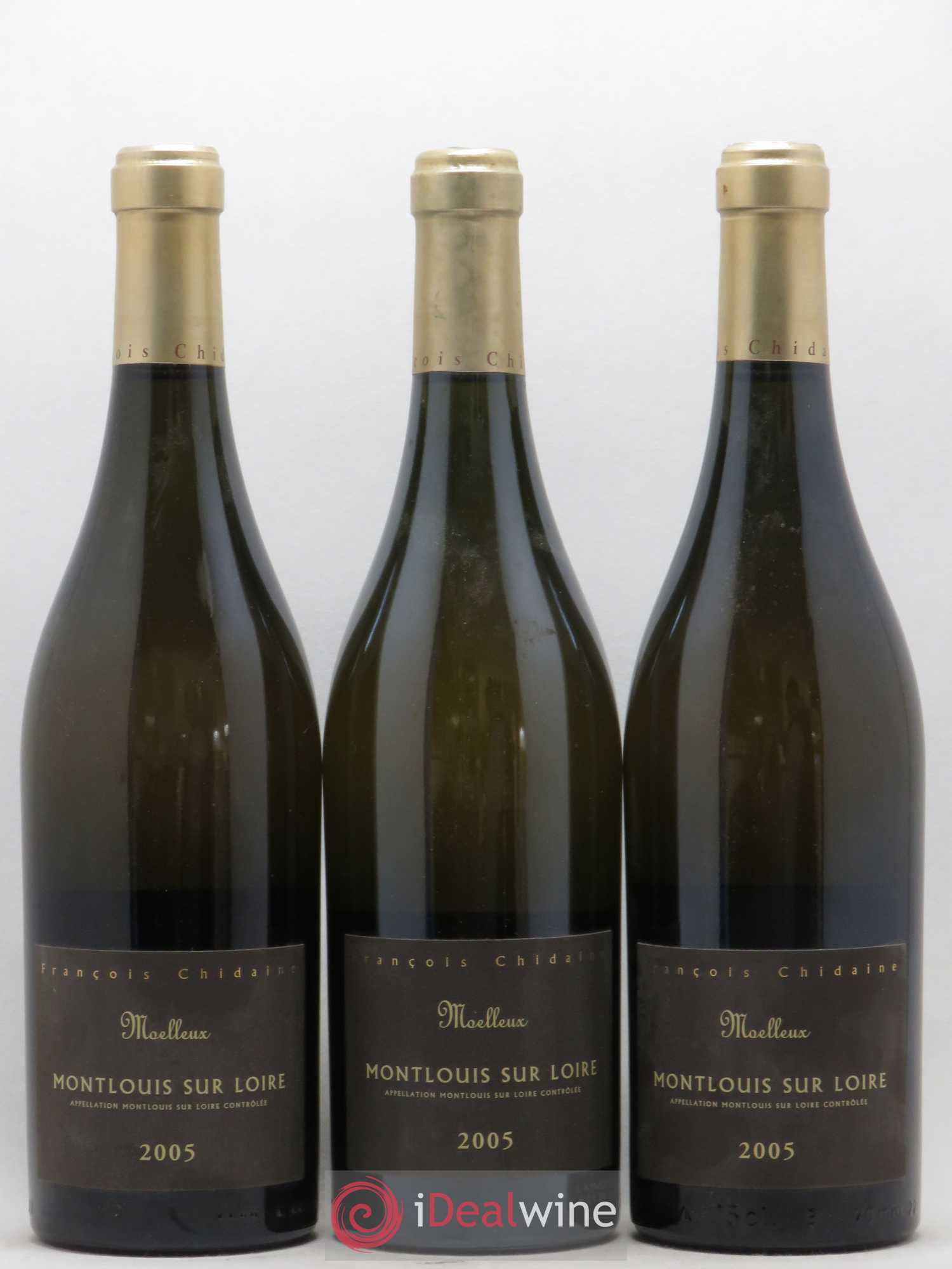Montlouis-sur-Loire Moelleux François Chidaine 2005 - Lotto di 3 bottiglie - 0