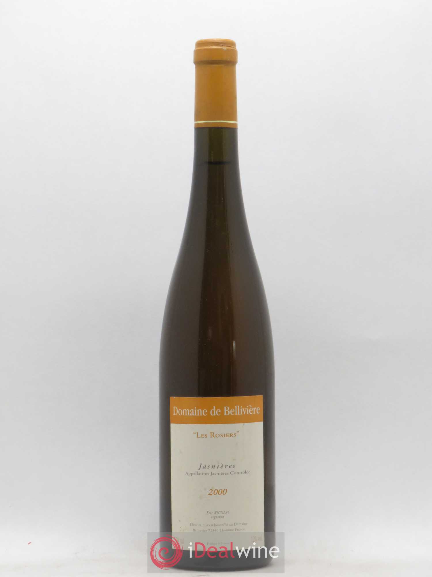 Jasnières Les Rosiers Domaine de Bellivière 2000 - Lot de 1 bouteille - 0