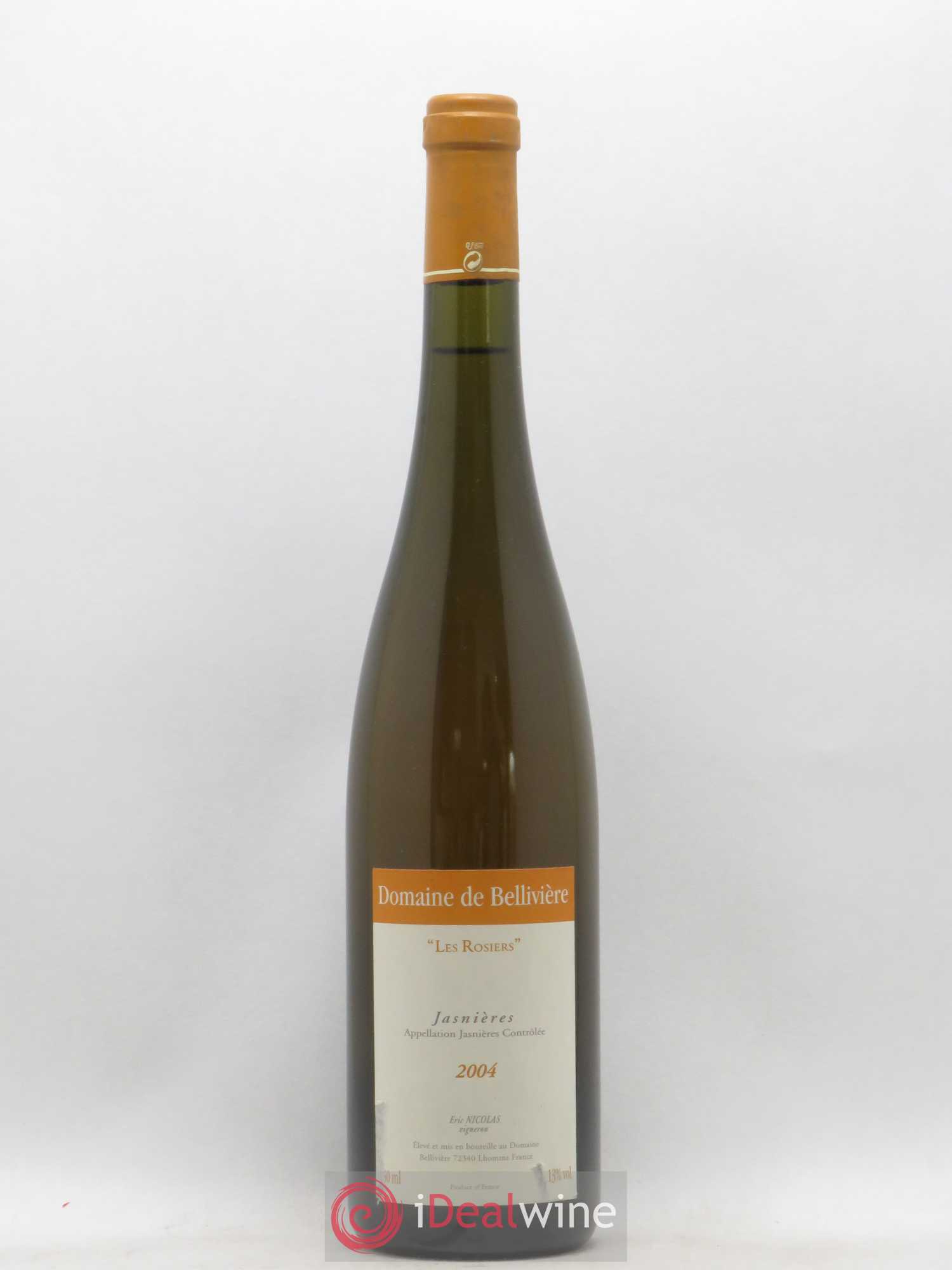 Jasnières Les Rosiers Domaine de Bellivière 2004 - Lot de 1 bouteille - 0
