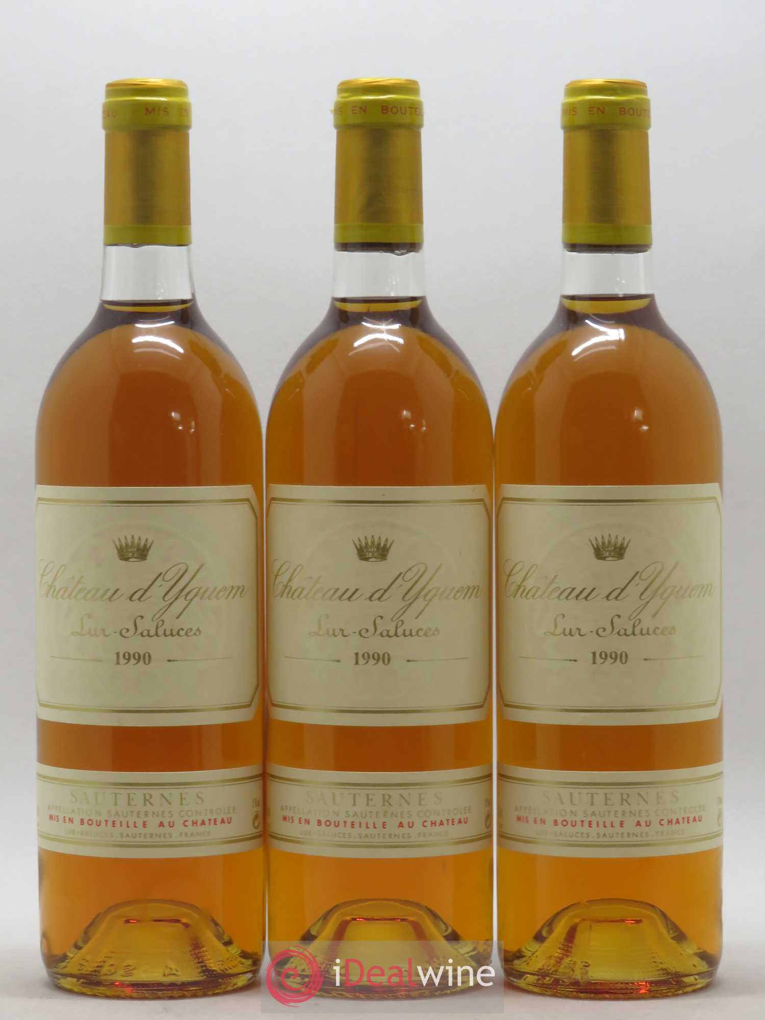 Château d' Yquem 1er Cru Classé Supérieur 1990 - Lotto di 12 bottiglie - 1