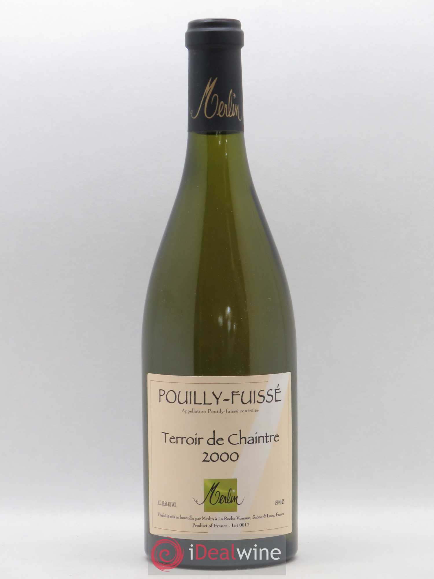 Pouilly-Fuissé Terroir de Chaintre Domaine Merlin 2000 - Posten von 1 Flasche - 0
