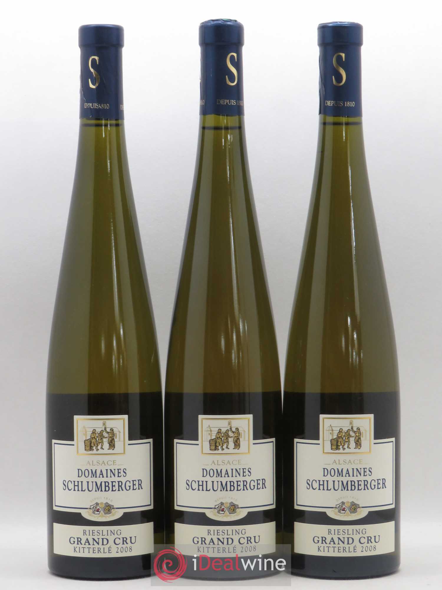 Riesling Grand Cru Kitterle Domaine Schlumberger 2008 - Lotto di 3 bottiglie - 0