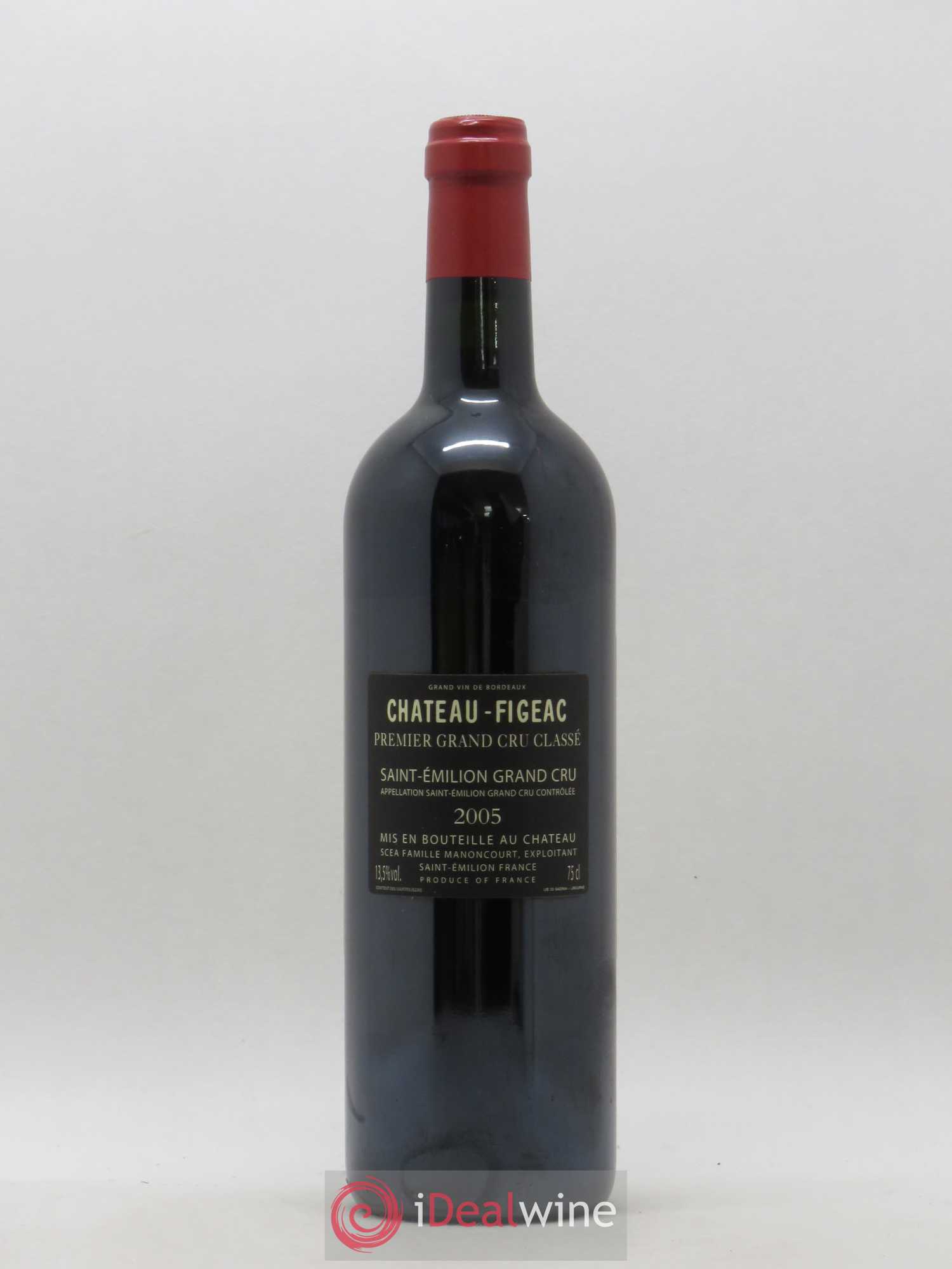 Château Figeac 1er Grand Cru Classé A 2005 - Lot de 1 bouteille - 1