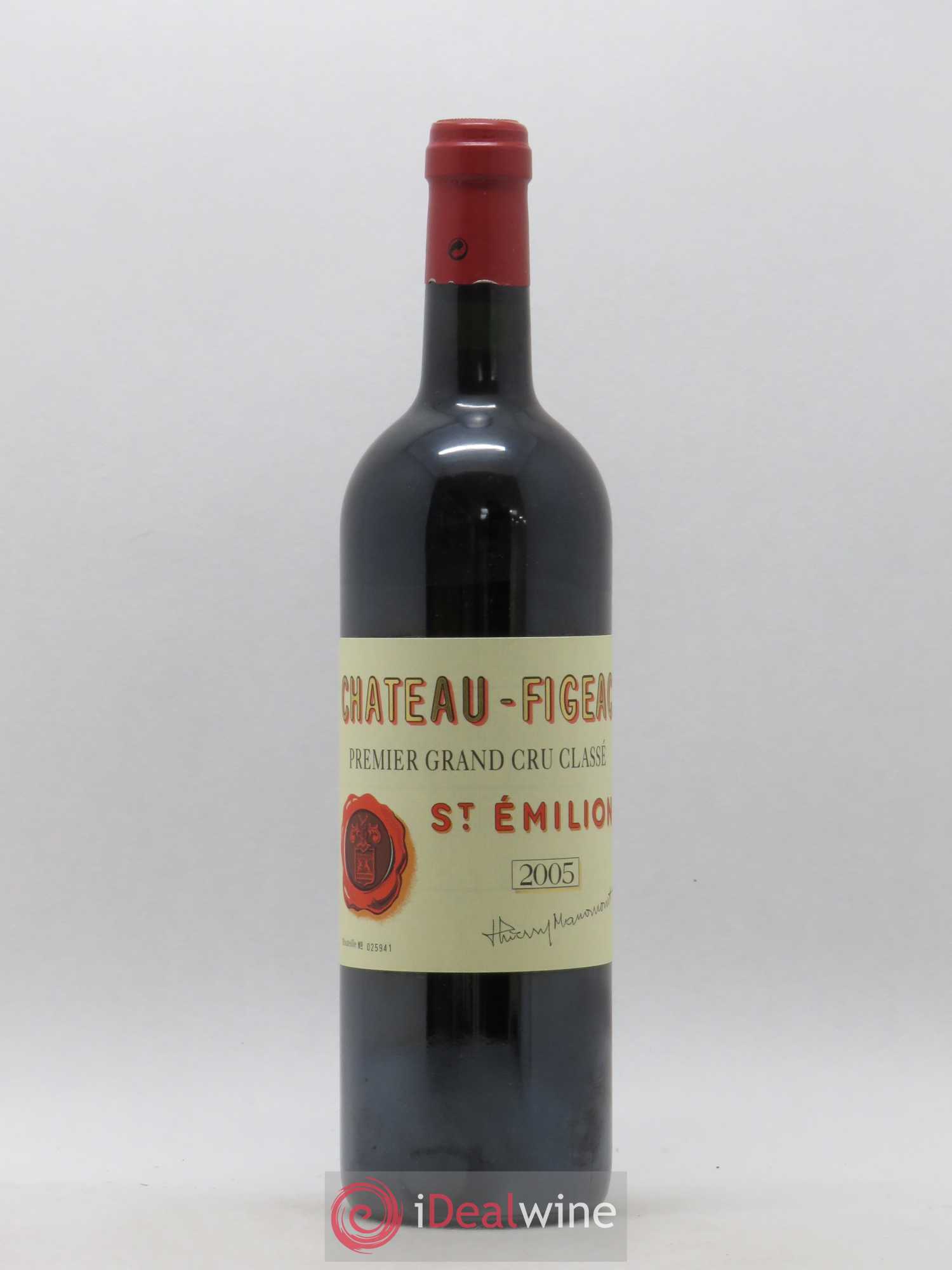 Château Figeac 1er Grand Cru Classé A 2005 - Lot de 1 bouteille - 0