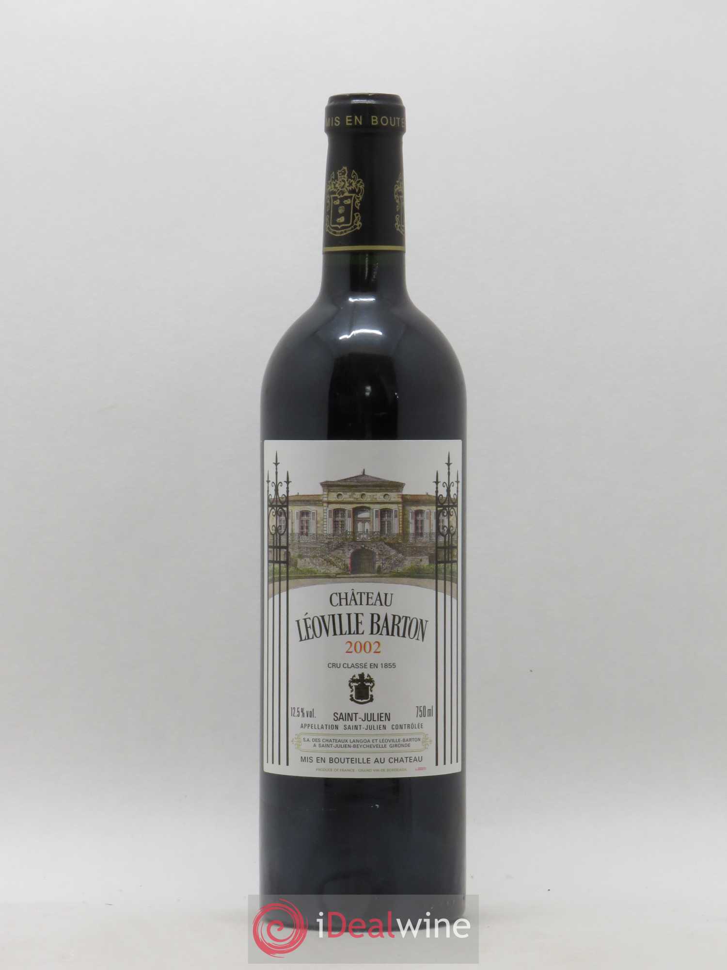 Château Léoville Barton 2ème Grand Cru Classé 2002 - Lot de 1 bouteille - 0