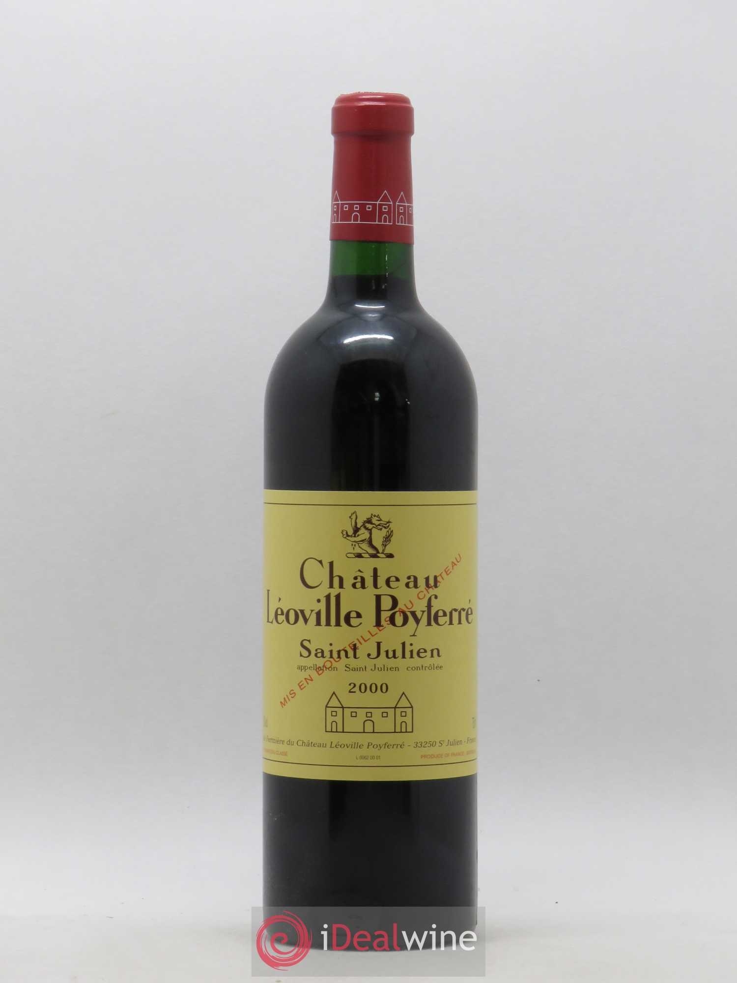 Château Léoville Poyferré 2ème Grand Cru Classé 2000 - Lot de 1 bouteille - 0