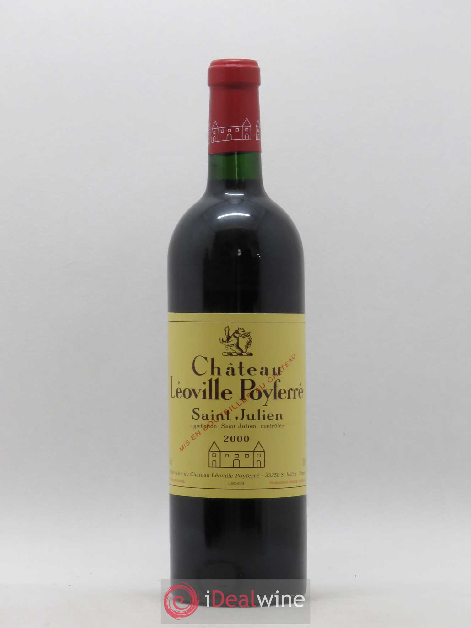 Château Léoville Poyferré 2ème Grand Cru Classé 2000 - Lot de 1 bouteille - 0