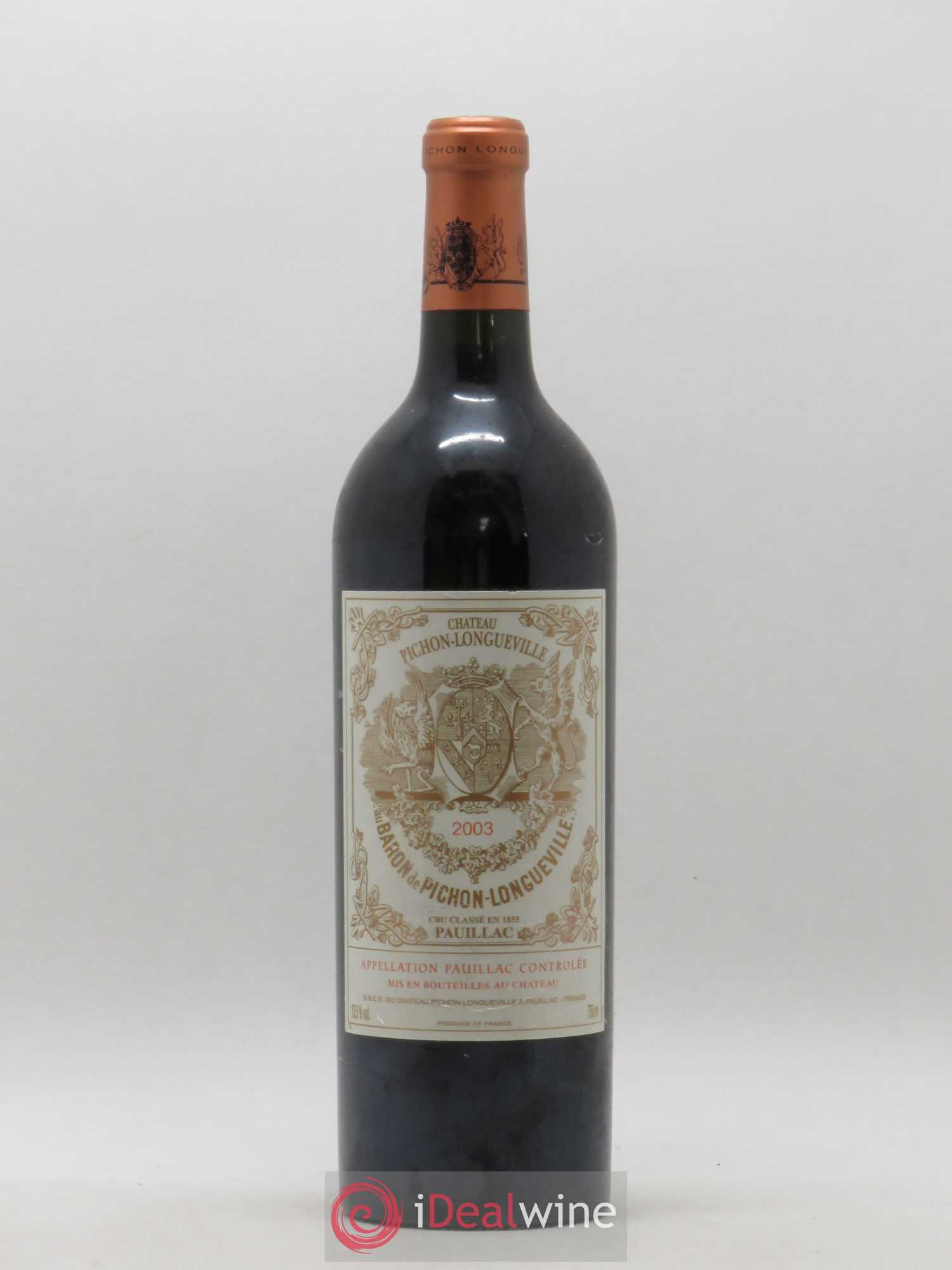 Pichon Longueville Baron 2ème Grand Cru Classé 2003 - Lot de 1 bouteille - 0