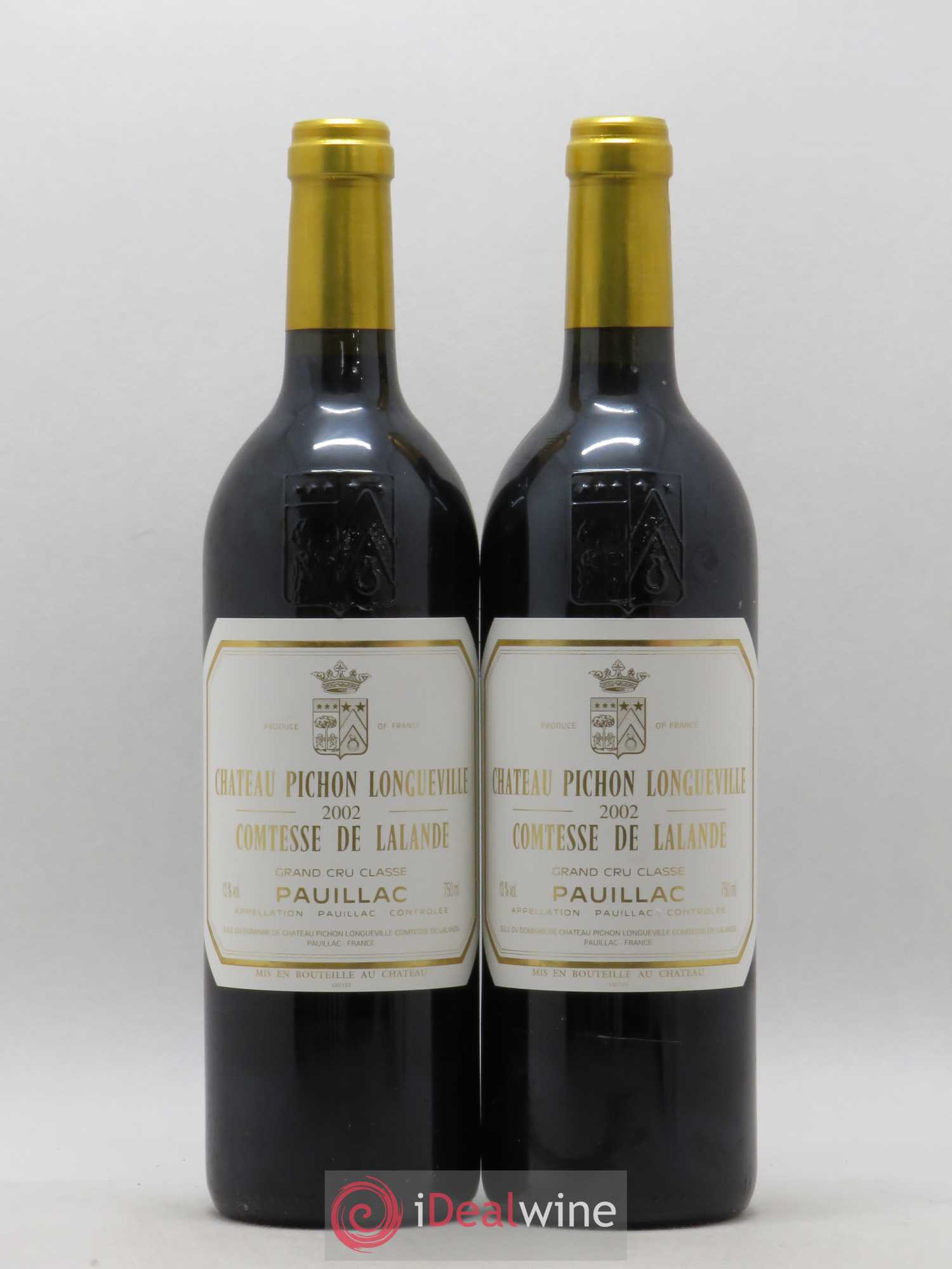 Château Pichon Longueville Comtesse de Lalande 2ème Grand Cru Classé 2002 - Lot de 2 bouteilles - 0