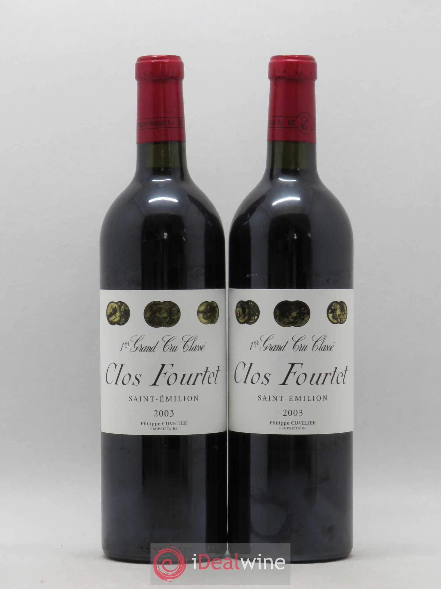 Clos Fourtet 1er Grand Cru Classé B 2003 - Lot de 2 bouteilles - 0