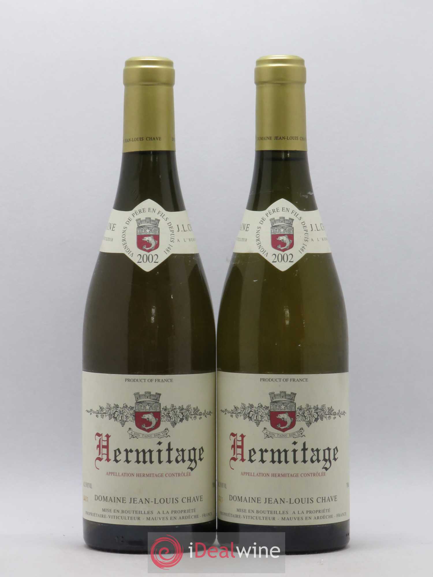 Hermitage Jean-Louis Chave 2002 - Lot de 2 bouteilles - 0