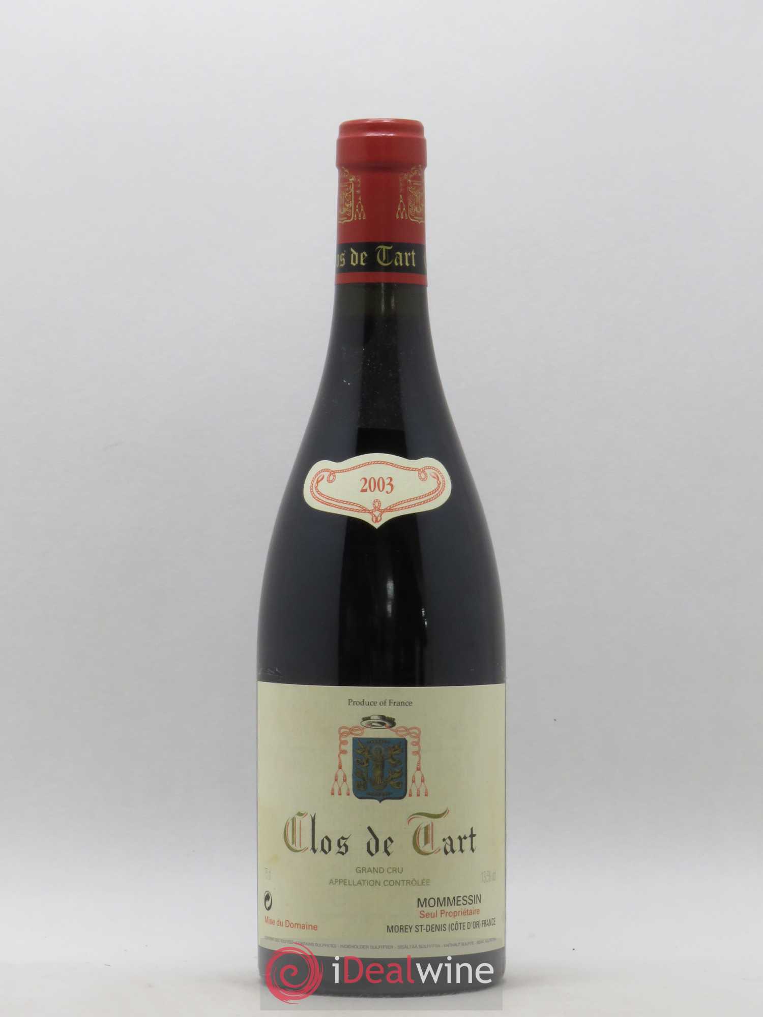 Clos de Tart Grand Cru Clos de Tart 2003 - Lot de 1 bouteille - 0