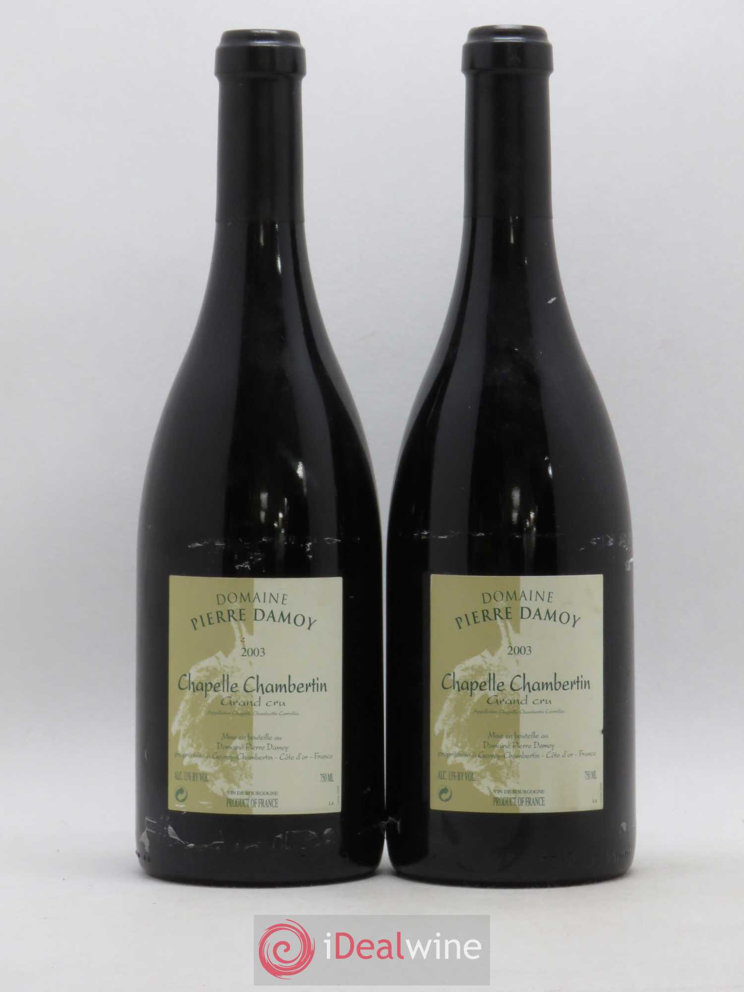 Chapelle-Chambertin Grand Cru Pierre Damoy 2003 - Lot de 2 bouteilles - 0