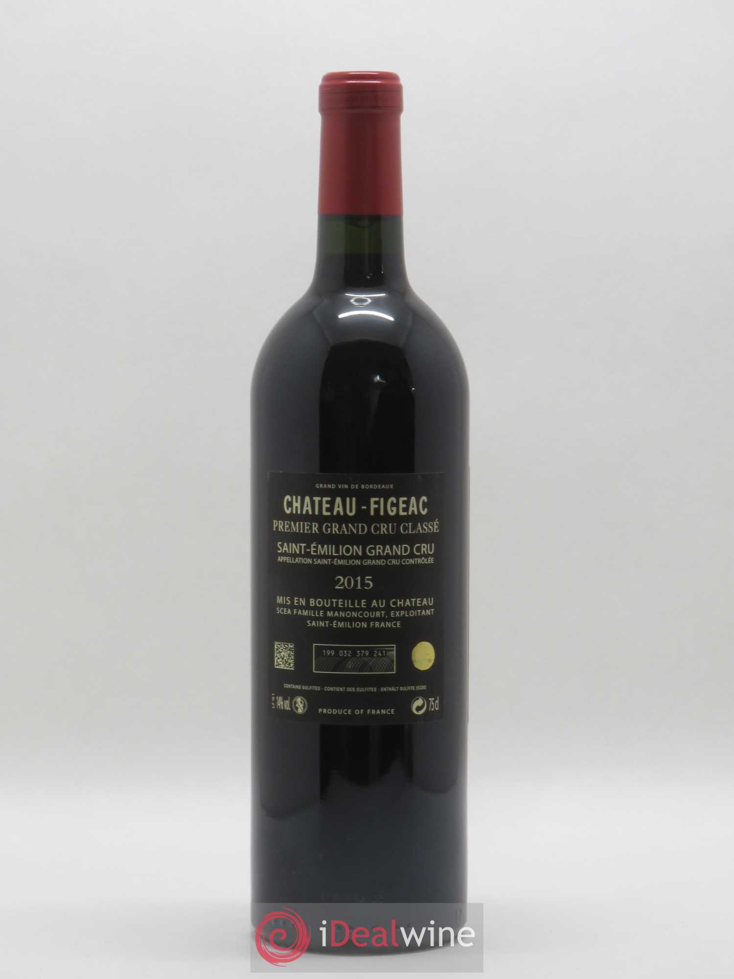 Château Figeac 1er Grand Cru Classé A 2015 - Lot de 1 bouteille - 1